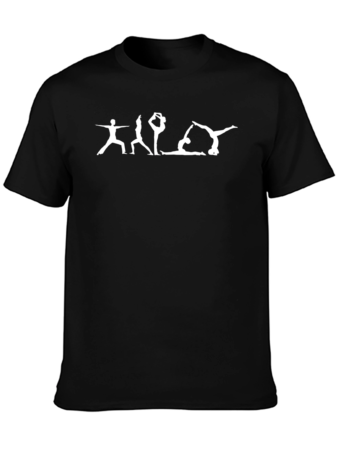 Yoga Evolution T-Shirt - Black Cotton Blend Tee