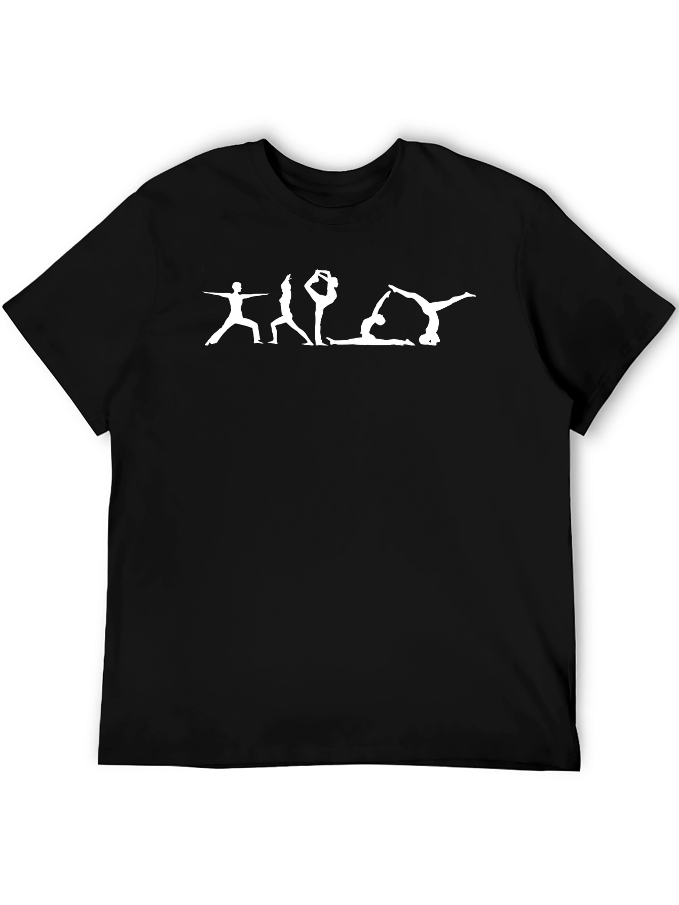 Yoga Evolution T-Shirt - Black Cotton Blend Tee