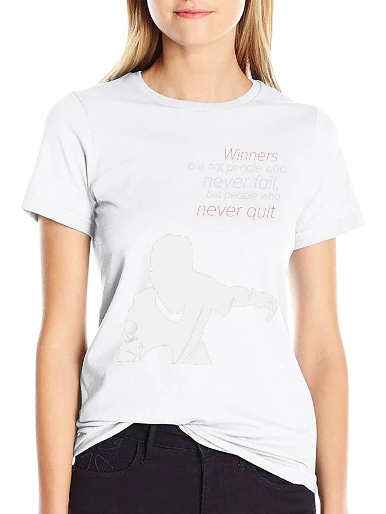 Motivational Graphic T-Shirt - Never Quit