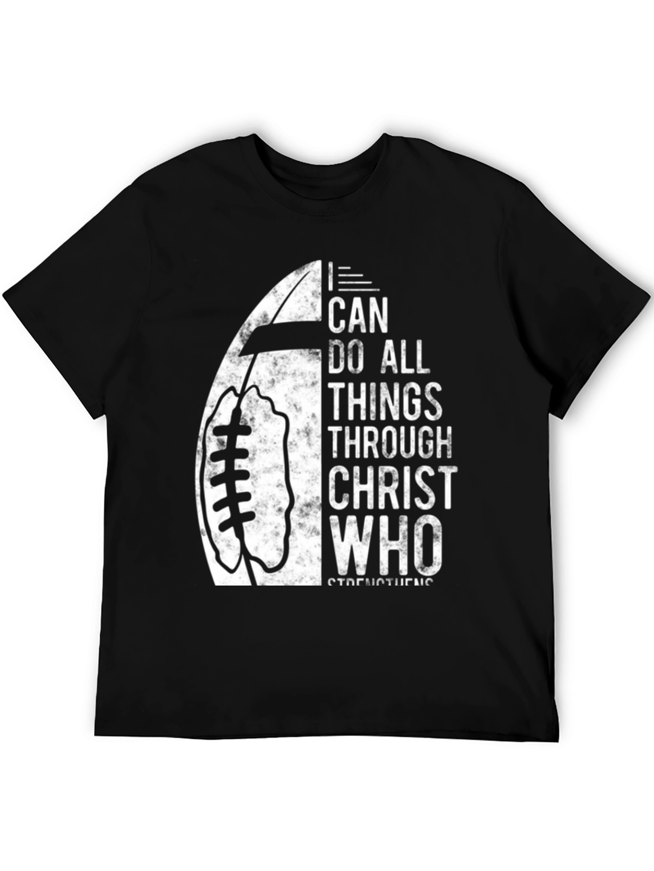 I Can Do All Things Christian Football T-Shirt