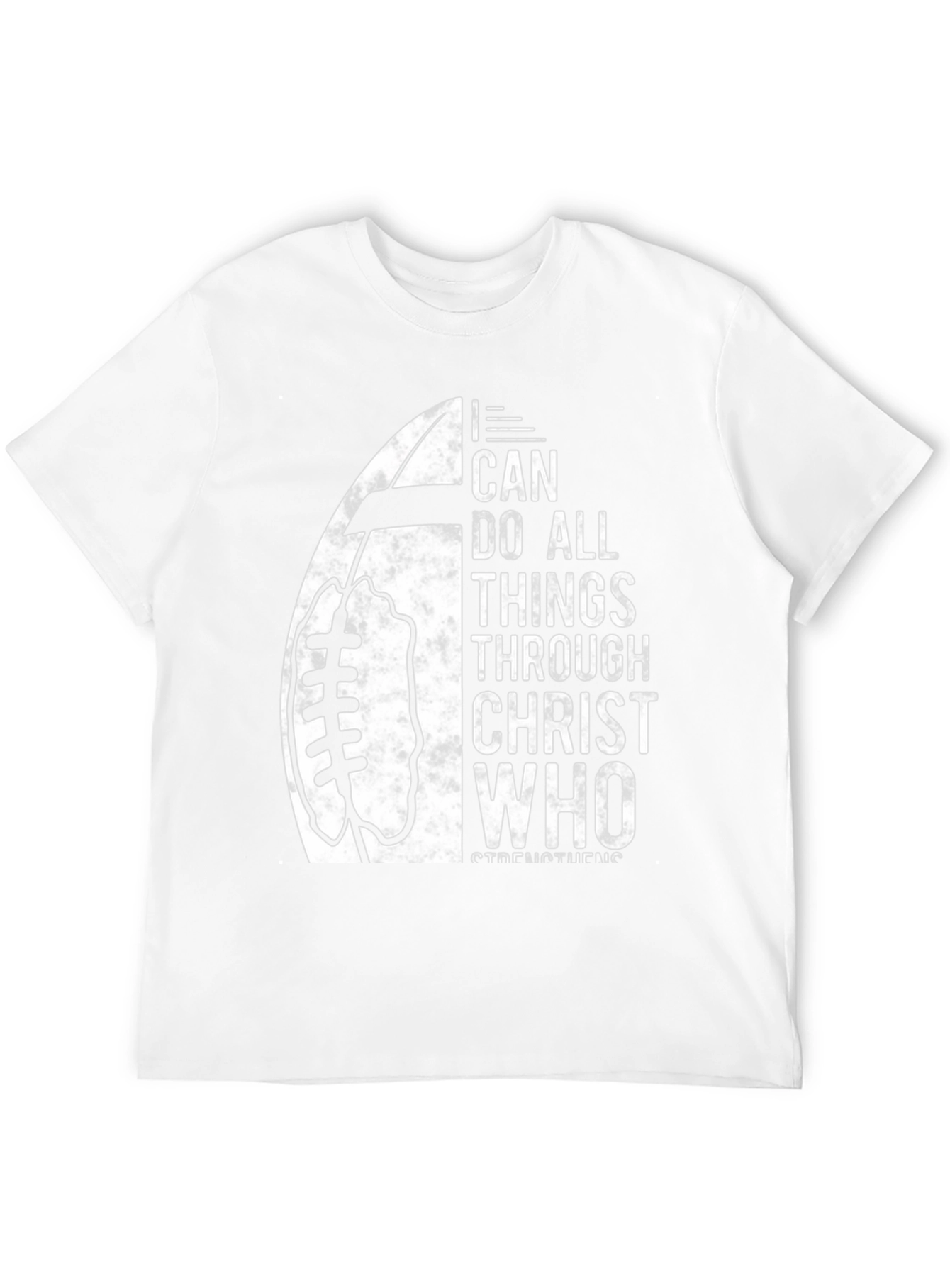 I Can Do All Things Christian Football T-Shirt