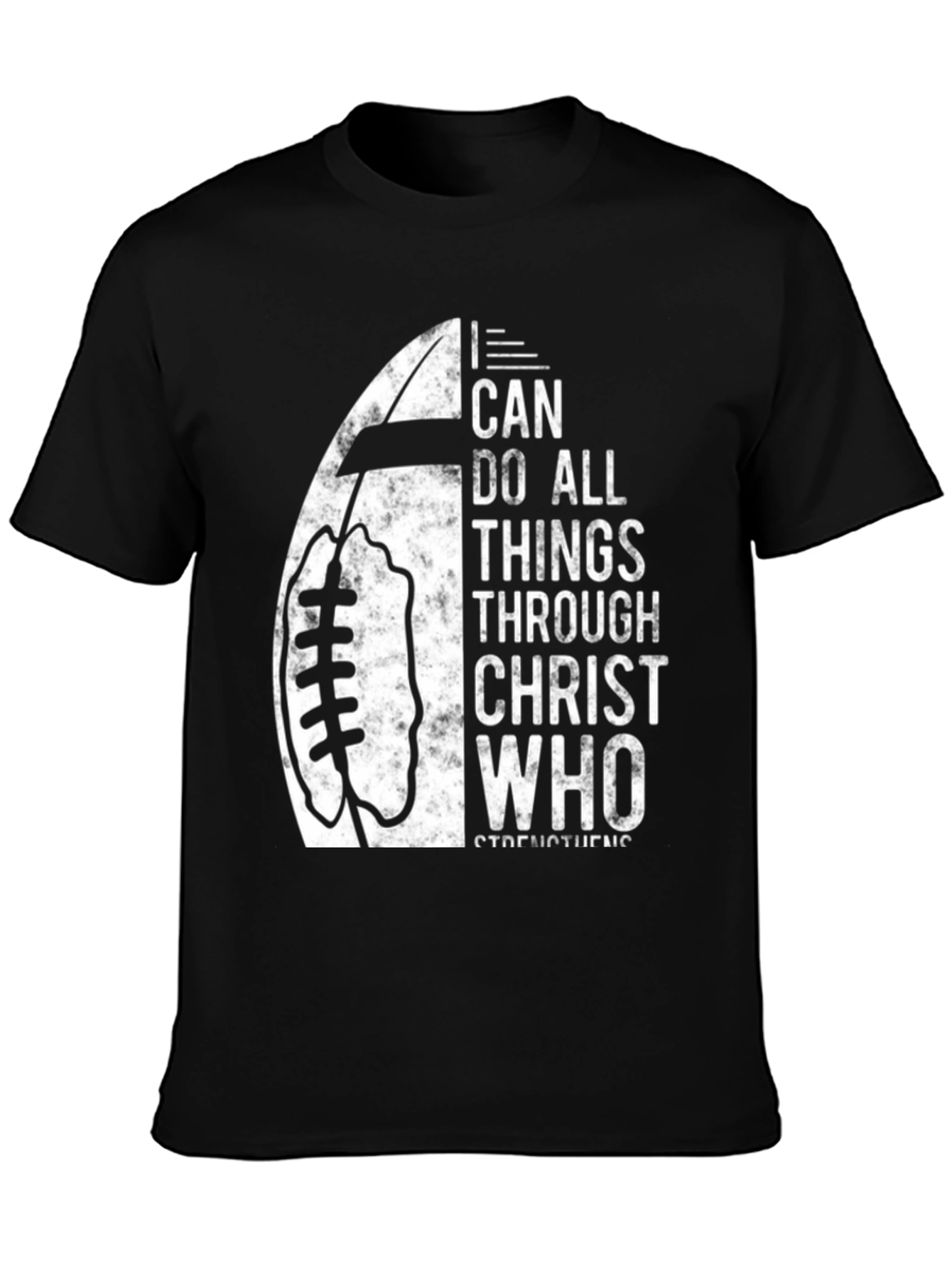 I Can Do All Things Christian Football T-Shirt