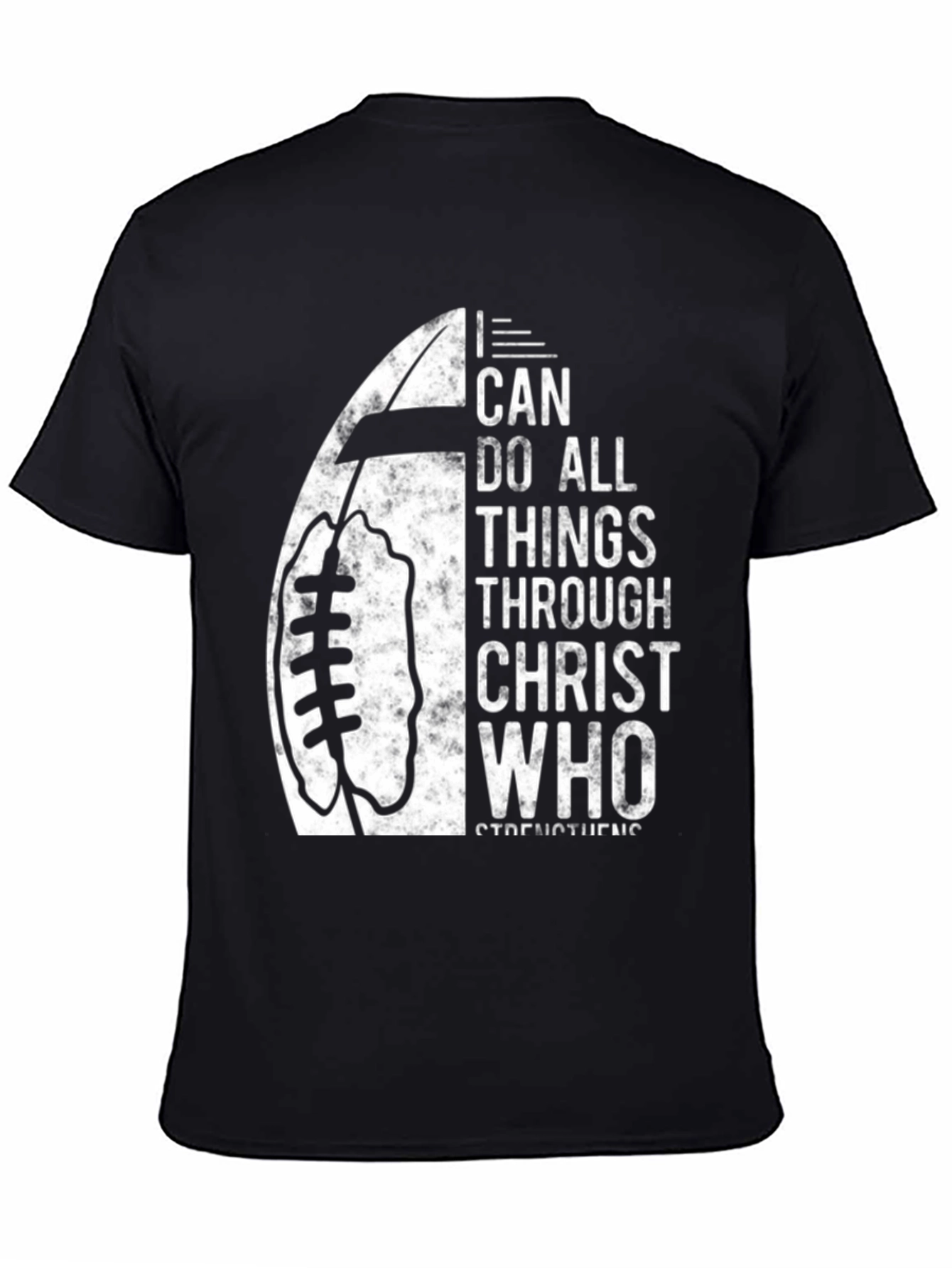 I Can Do All Things Christian Football T-Shirt