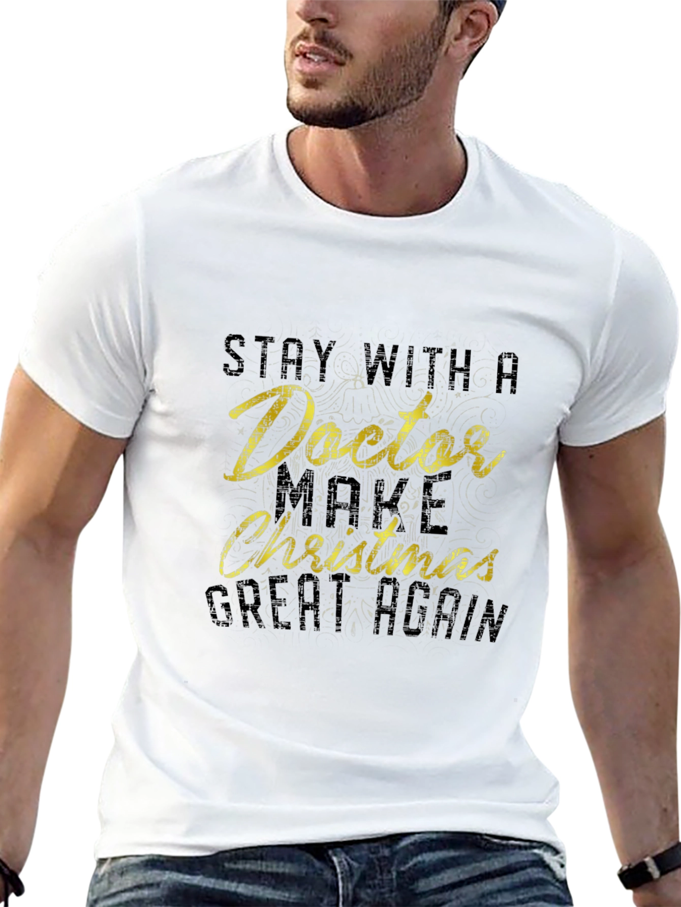 Stay with Doctor Christmas T-Shirt