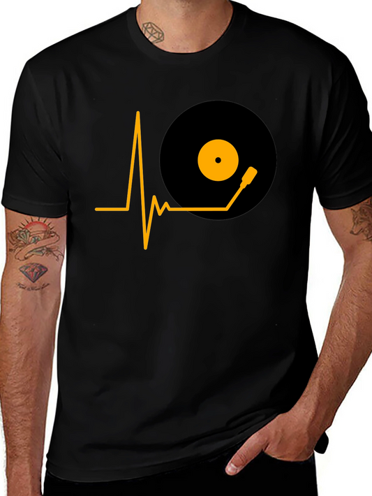 DJ Heartbeat Graphic Tee - Music Lover T-Shirt