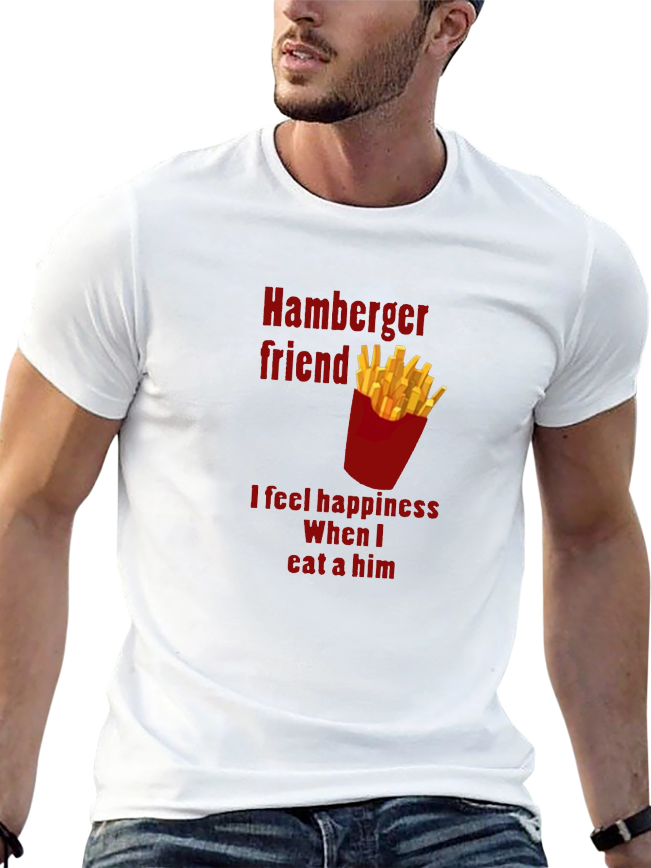 Hamburger Friend Tee - Funny Foodie T-Shirt