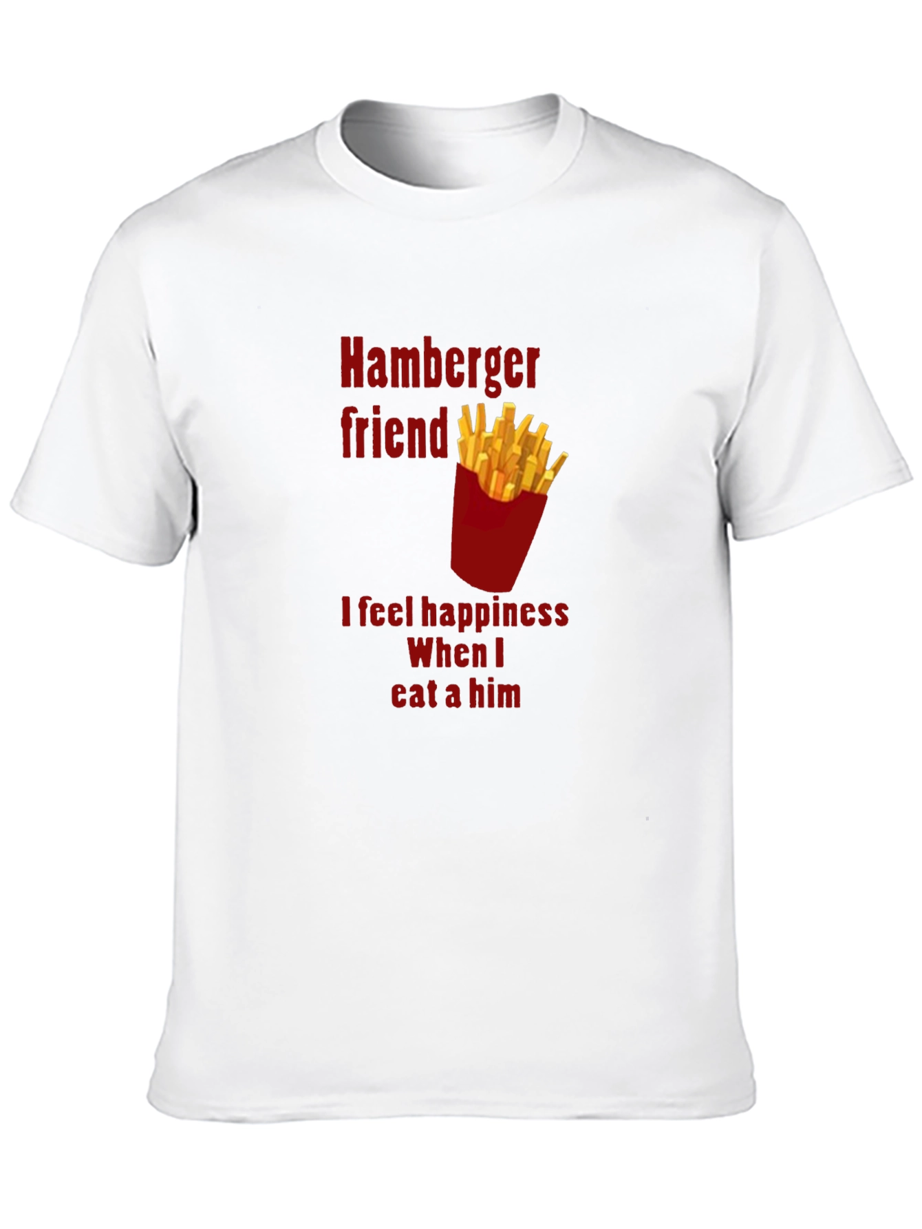 Hamburger Friend Tee - Funny Foodie T-Shirt