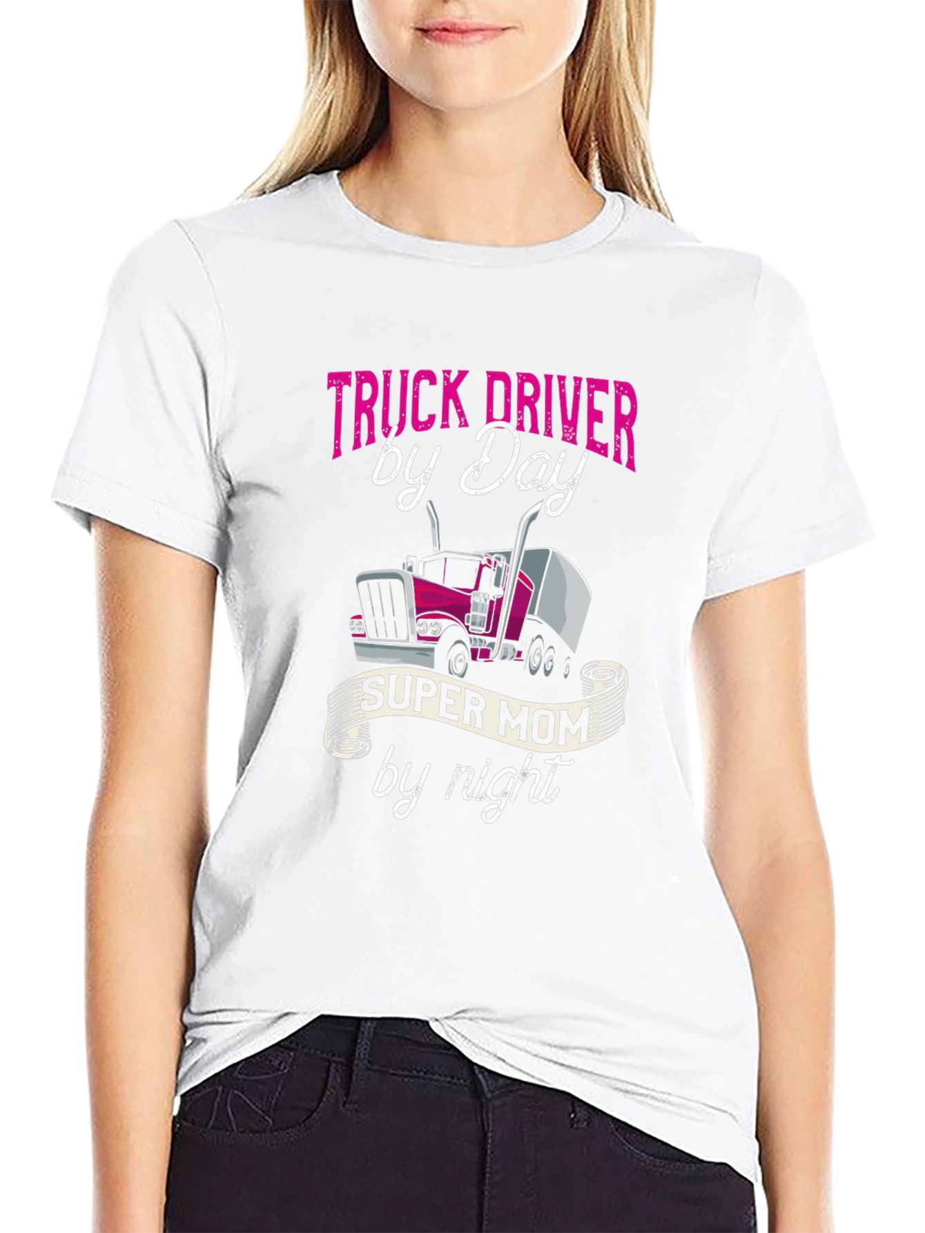 Truck Driver Super Mom T-Shirt