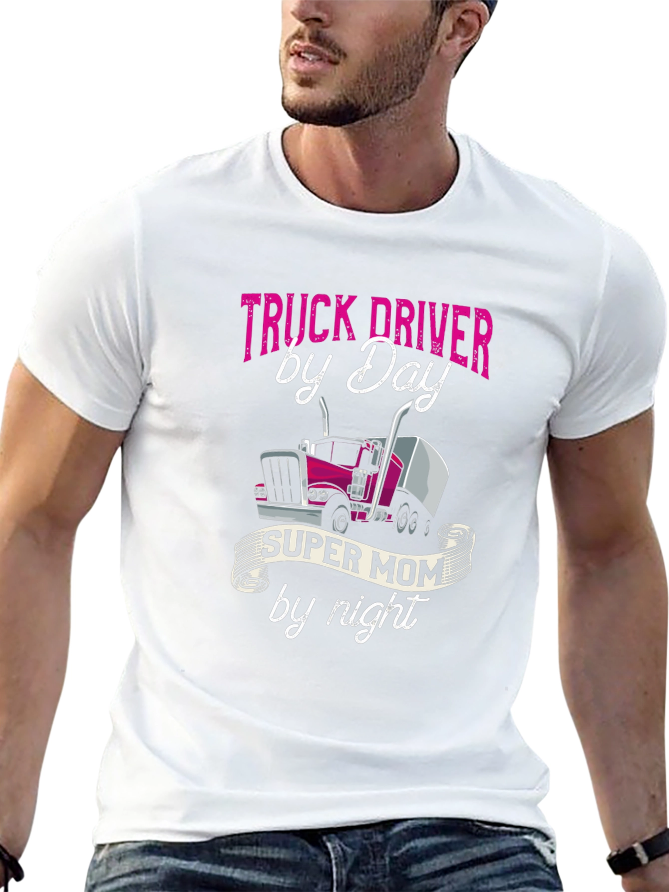 Truck Driver Super Mom T-Shirt