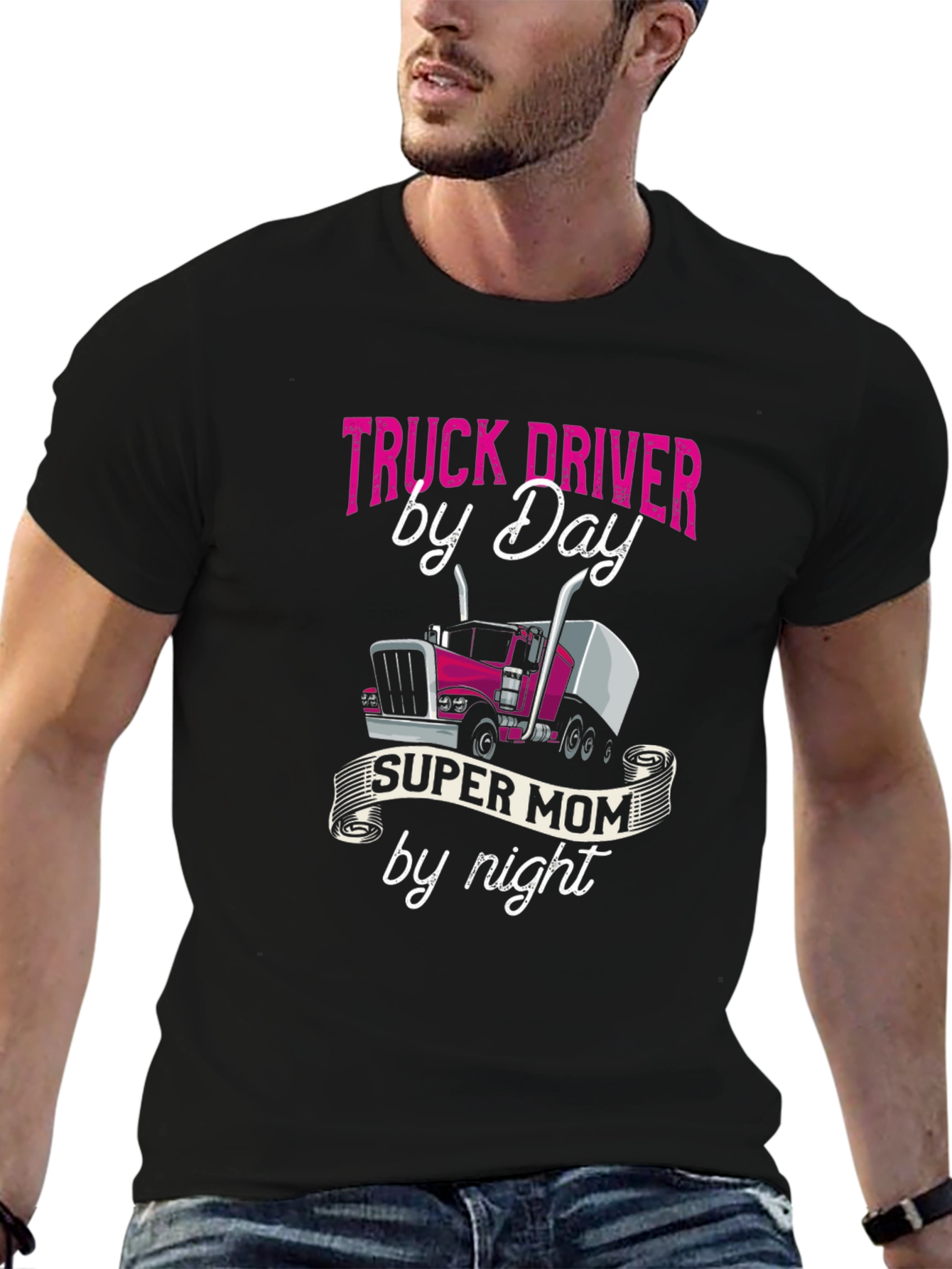 Truck Driver Super Mom T-Shirt