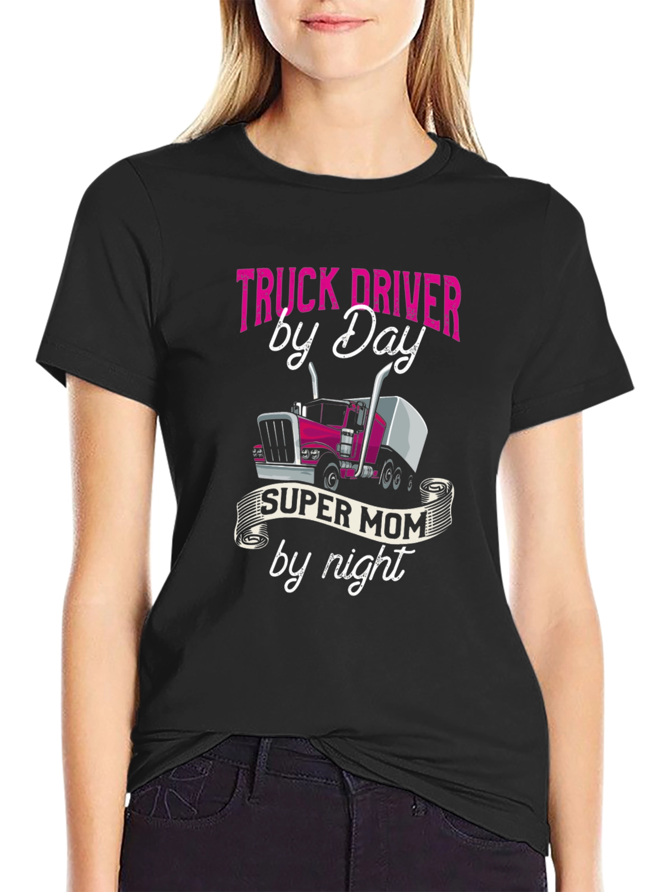 Truck Driver Super Mom T-Shirt