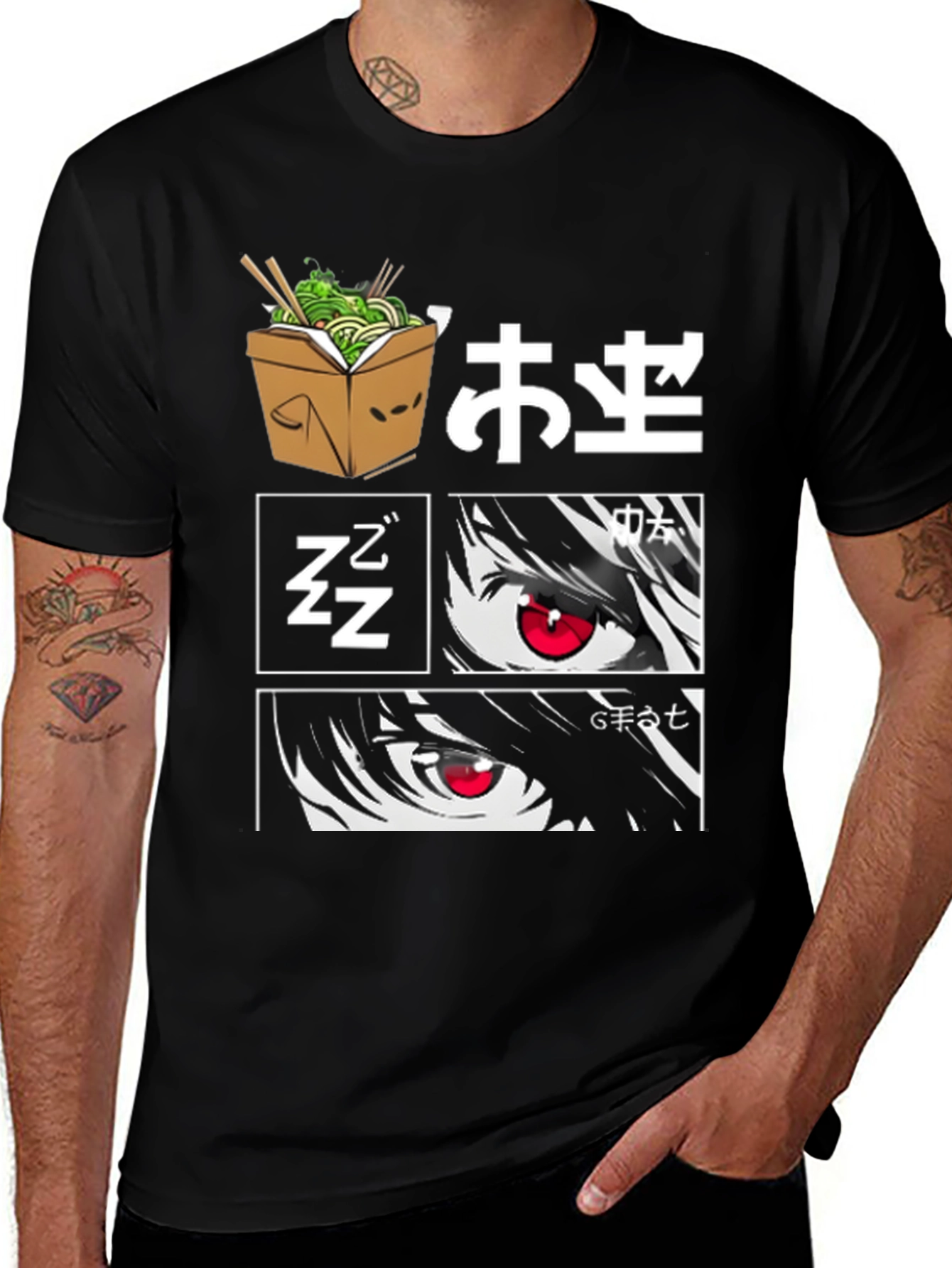 Anime Graphic Print T-Shirt