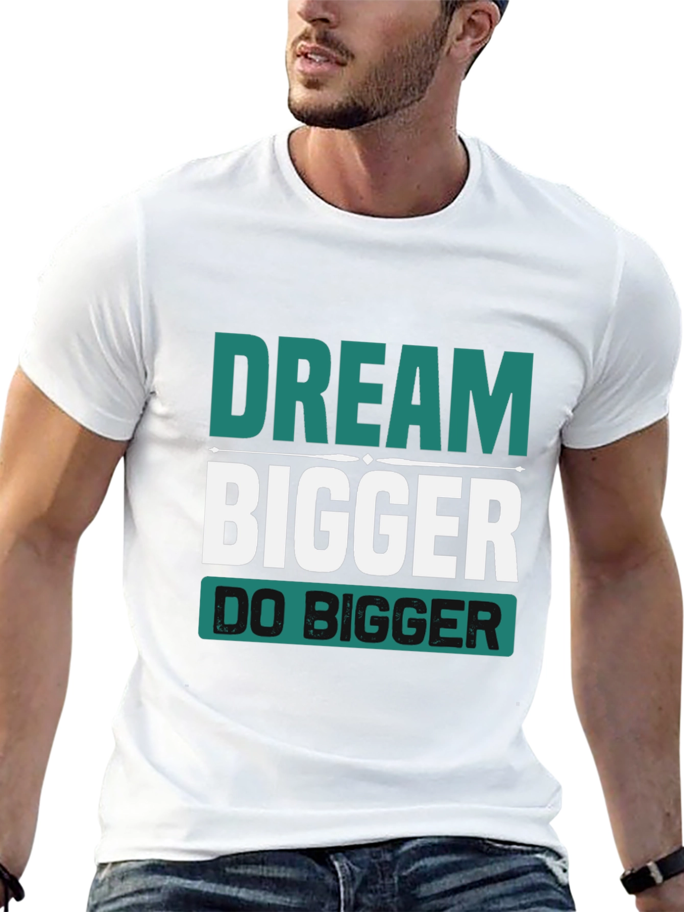 Dream Bigger Graphic Tee - Motivational Shirt
