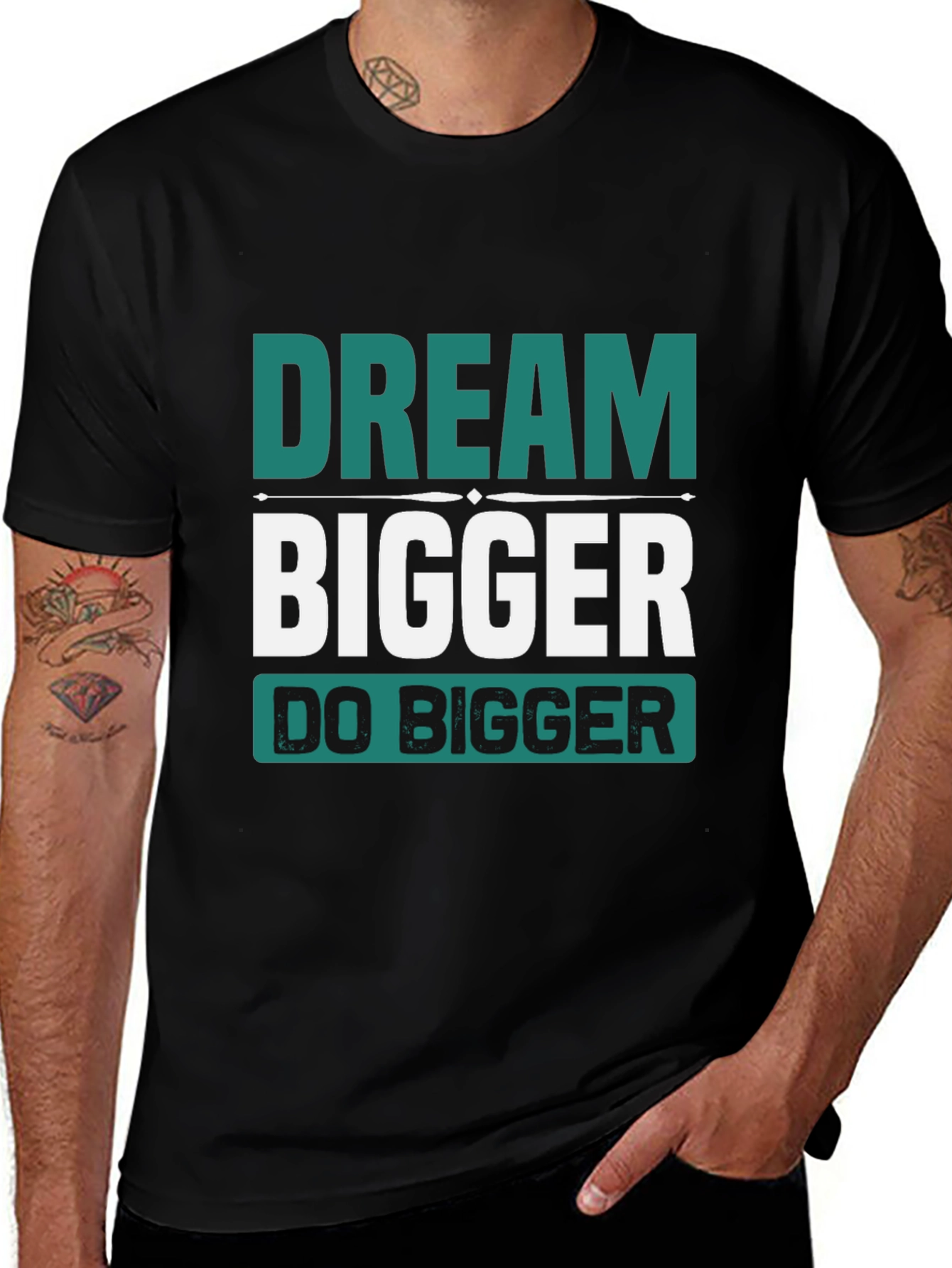 Dream Bigger Graphic Tee - Motivational Shirt