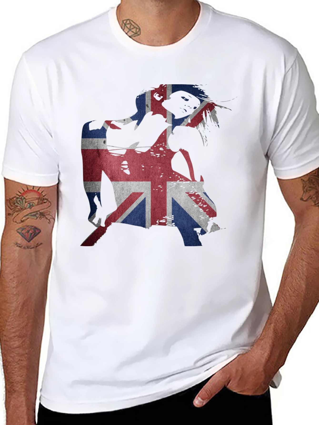 Union Jack Punk Rock Tee