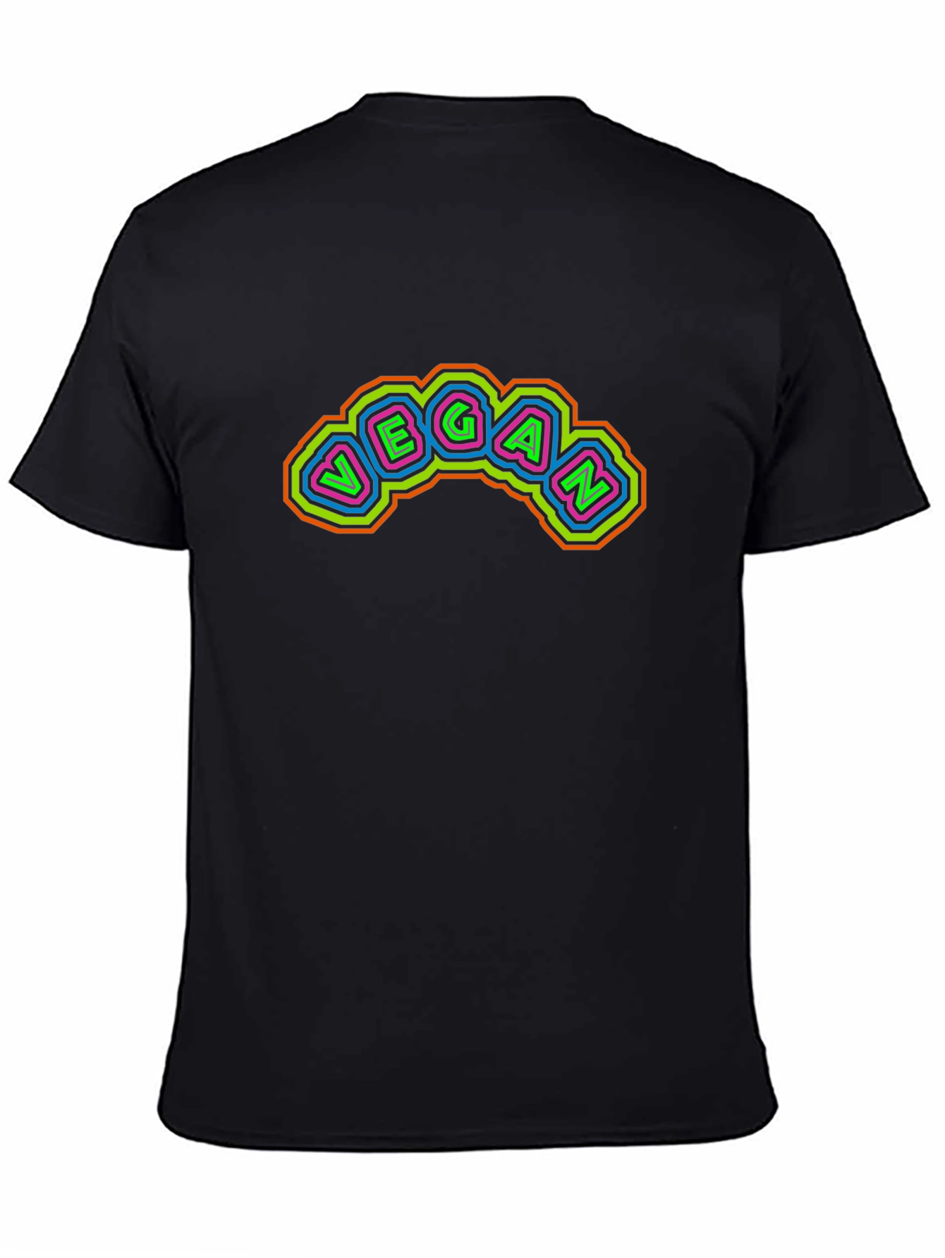 Vegan Neon Style Graphic T-Shirt