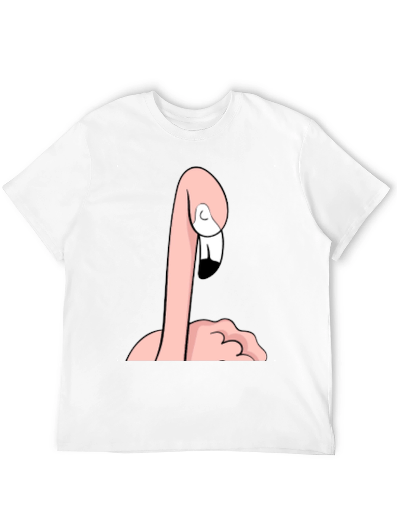 Funny Flamingo Graphic Tee - Quirky Black T-Shirt