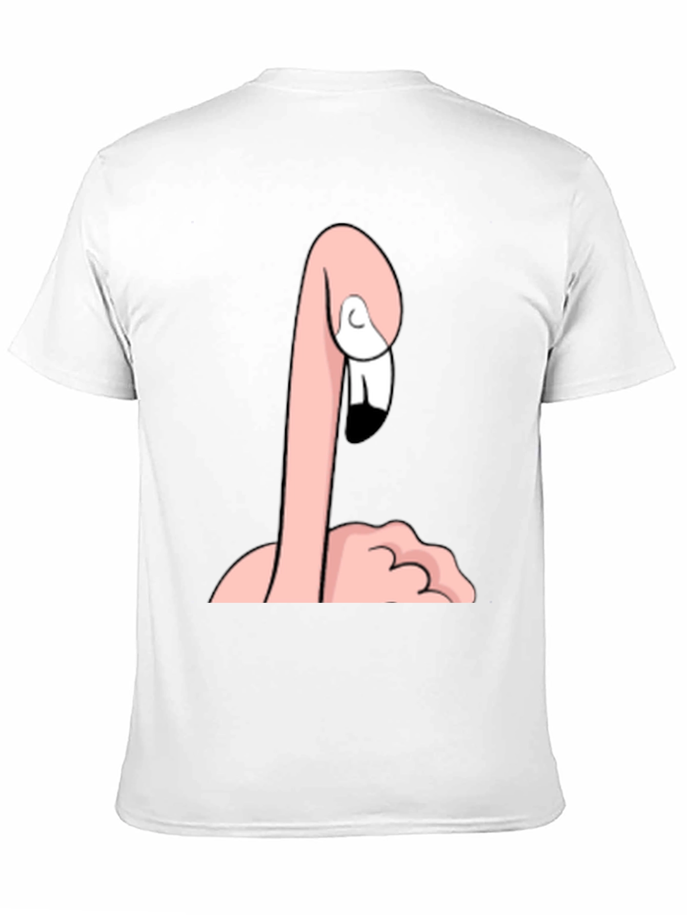 Funny Flamingo Graphic Tee - Quirky Black T-Shirt