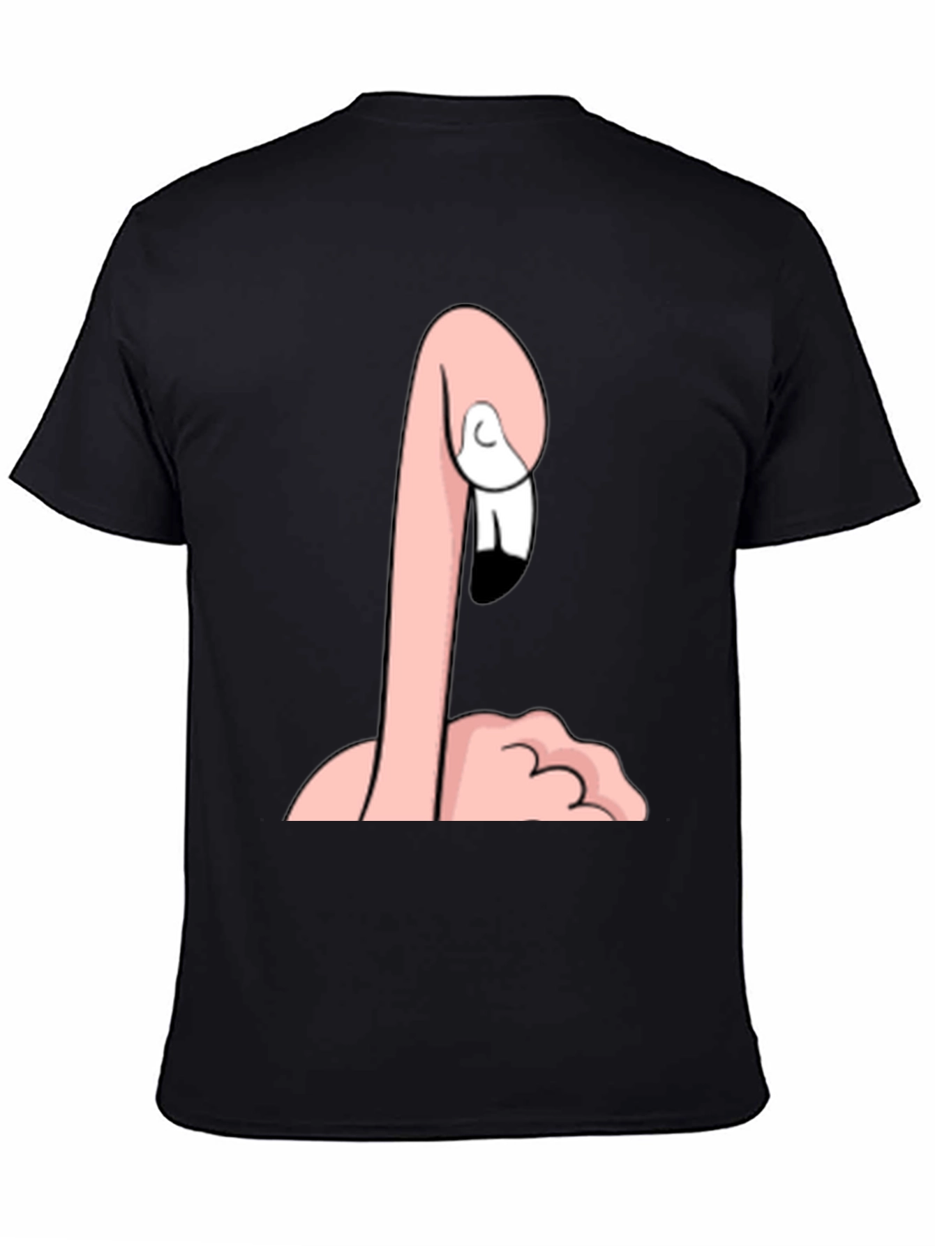 Funny Flamingo Graphic Tee - Quirky Black T-Shirt