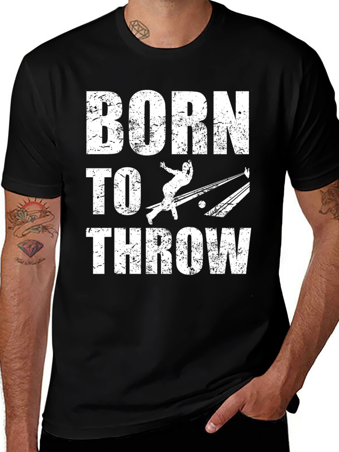 Born to Throw Graphic Tee Bowling T-Shirt
