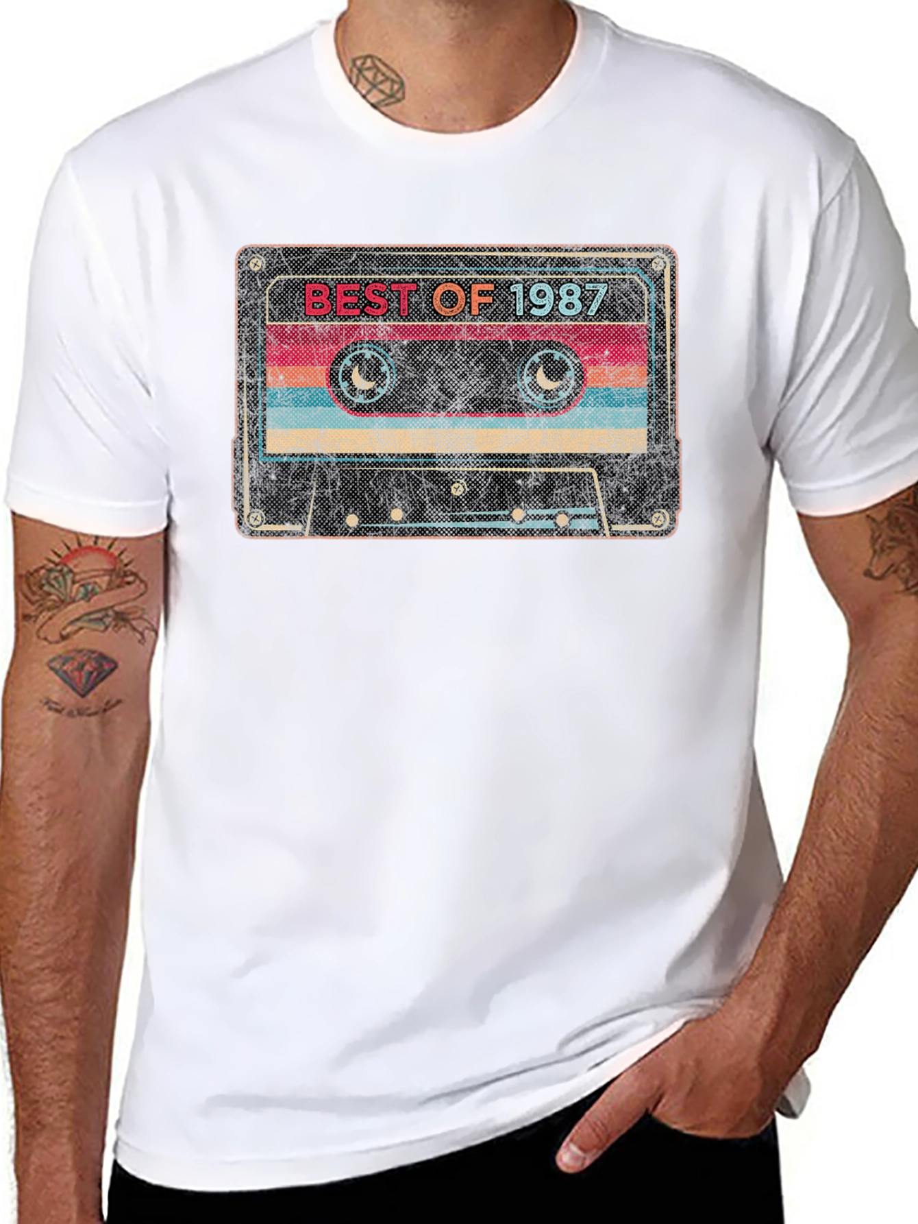 Retro Cassette Best of 1987 Graphic Tee