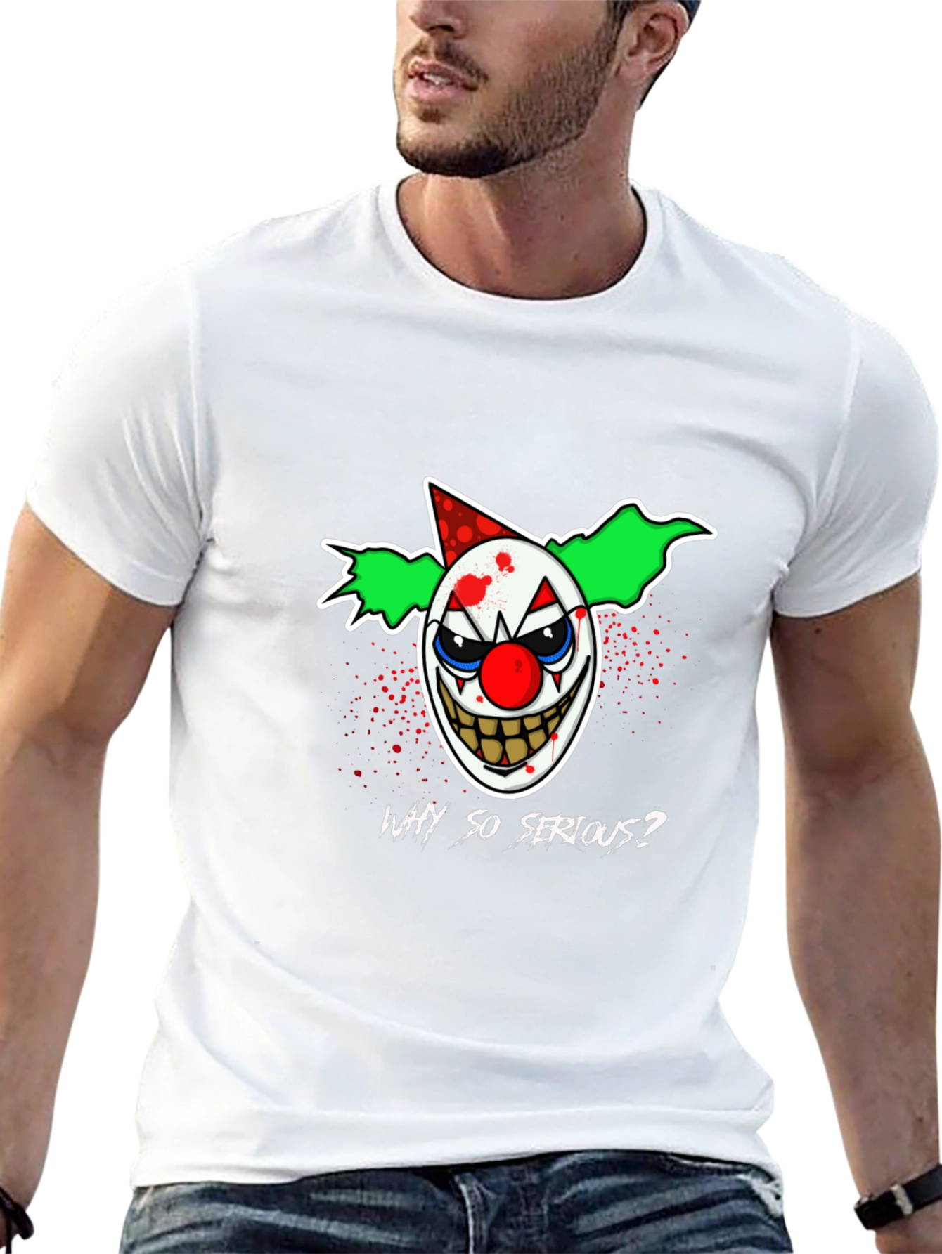 Why So Serious? Clown Graphic T-Shirt