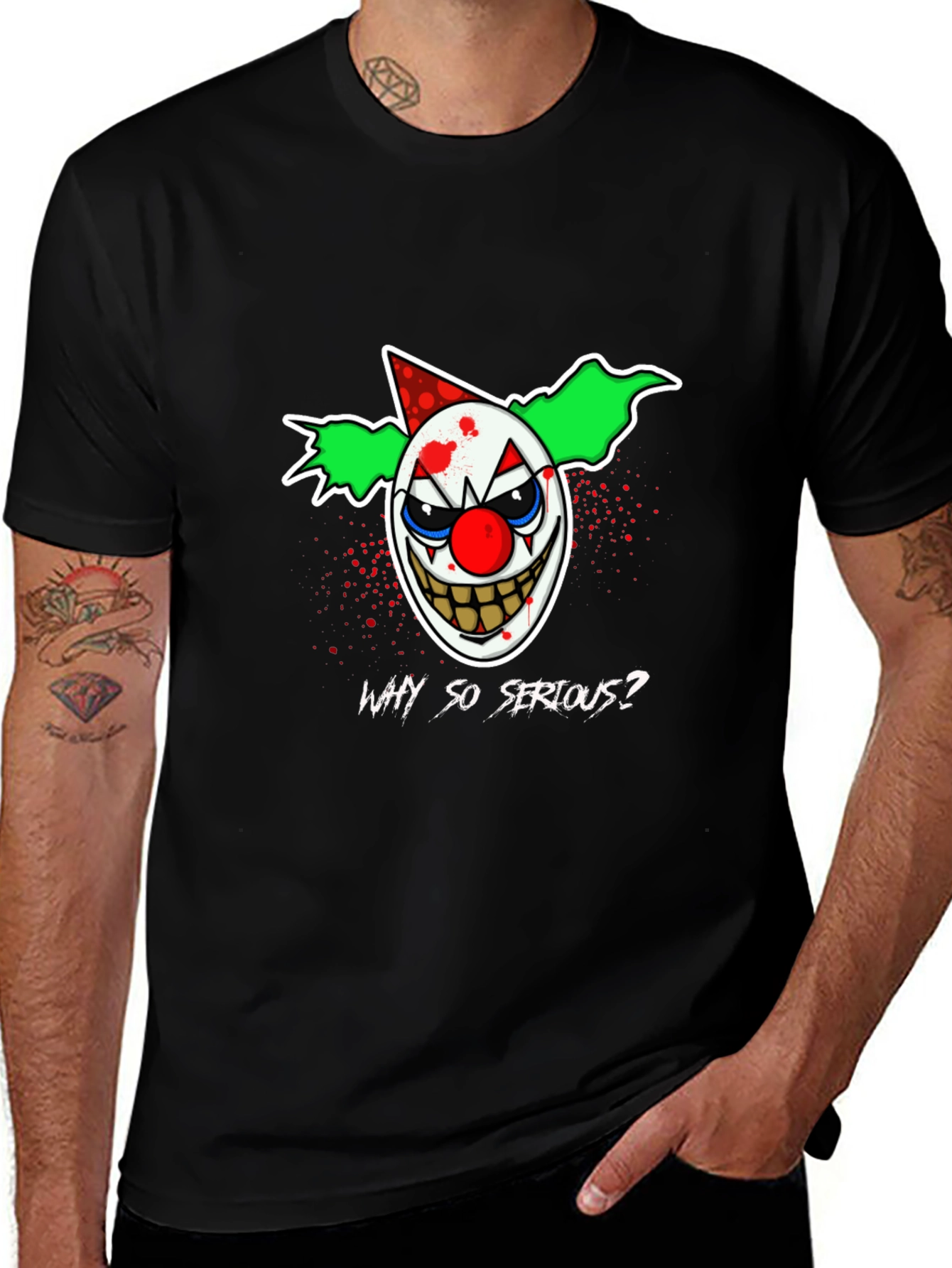 Why So Serious? Clown Graphic T-Shirt