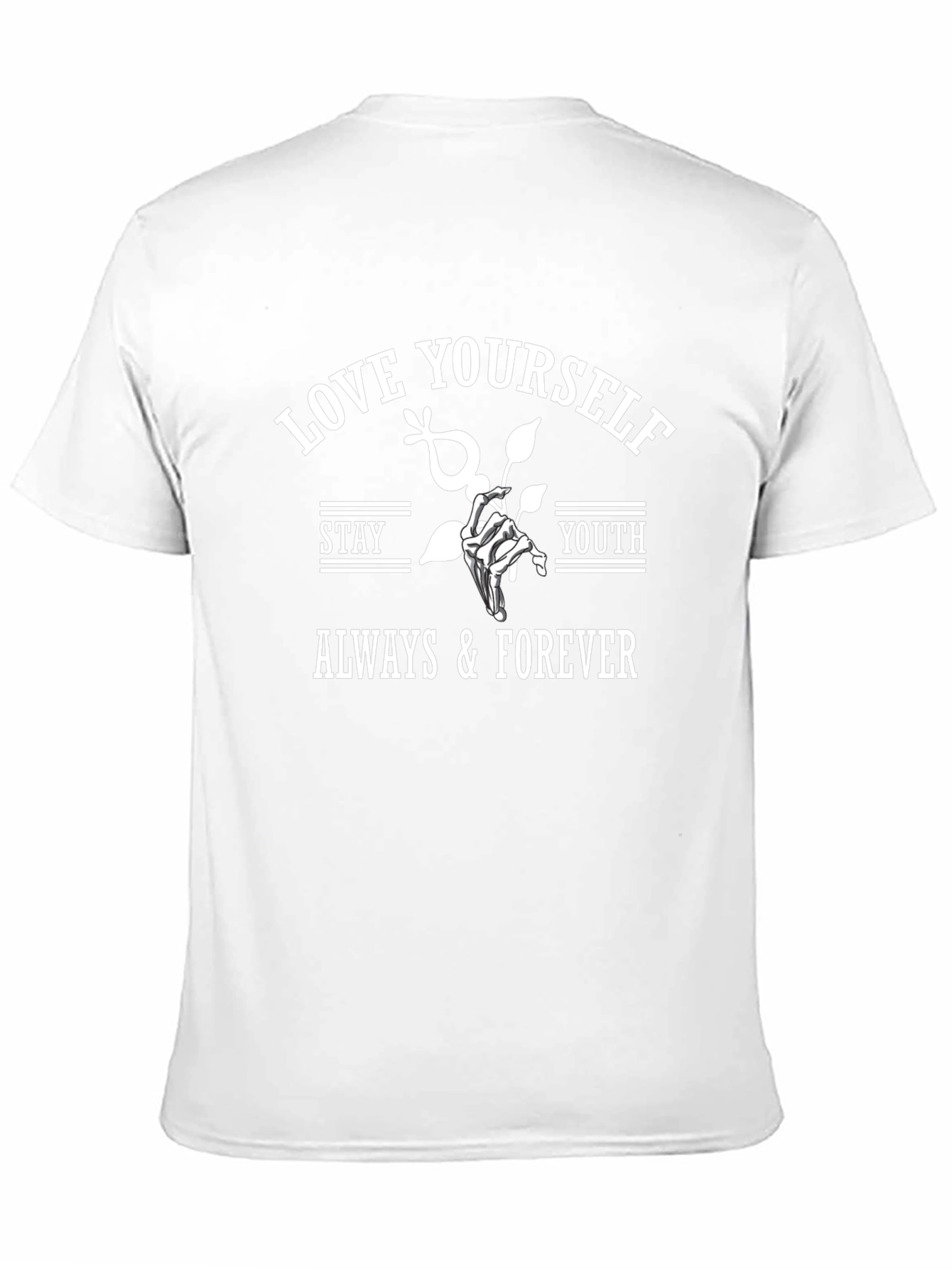 Love Yourself Graphic Print Black T-Shirt