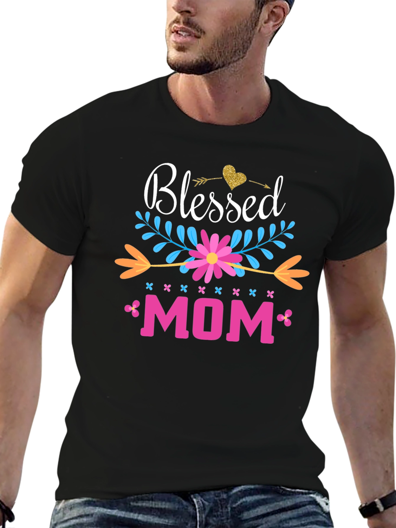 Blessed Mom Graphic Tee - Perfect Mothers Day Gift!