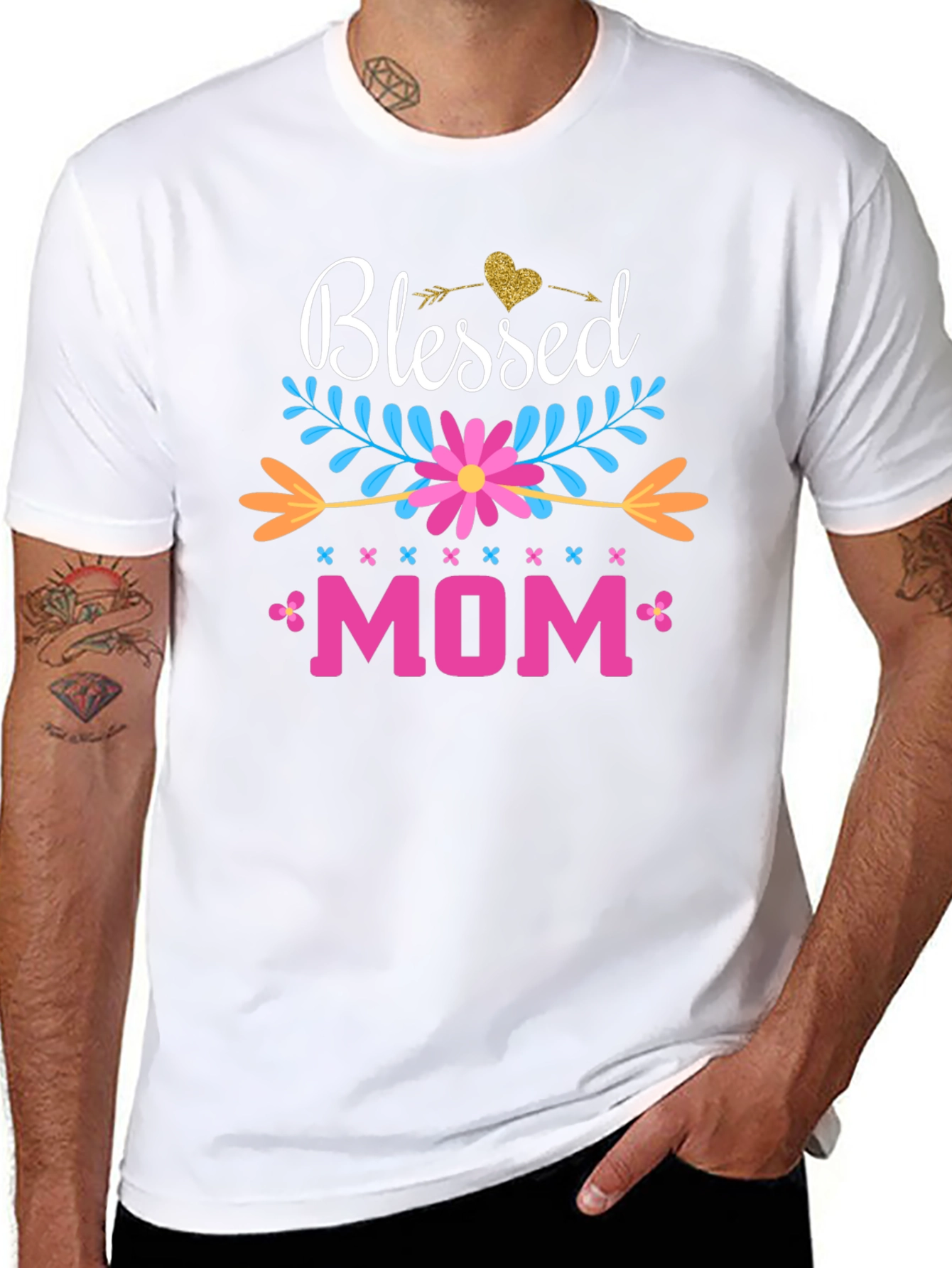 Blessed Mom Graphic Tee - Perfect Mothers Day Gift!