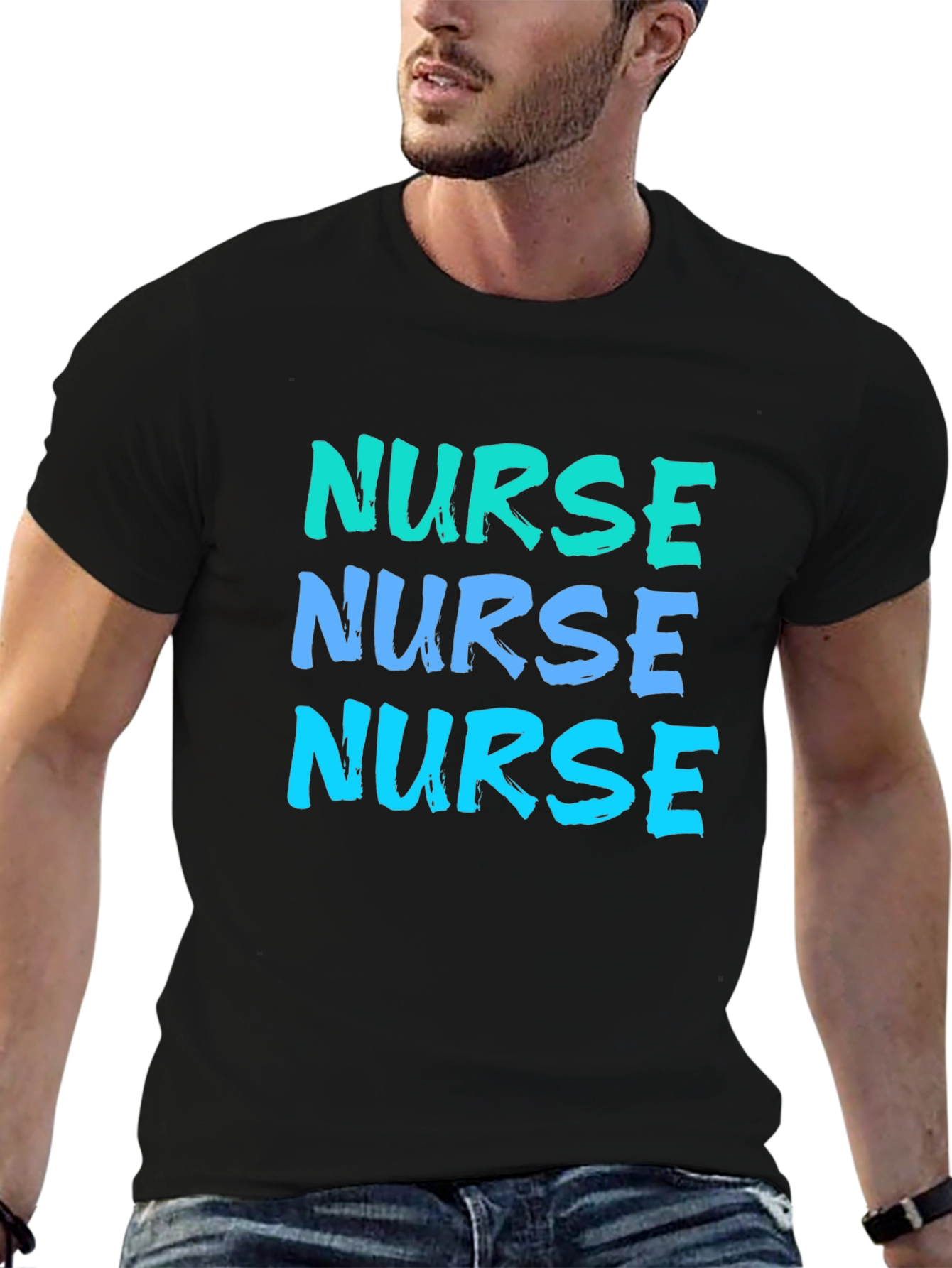 Nurse T-Shirt - Bold Text Design