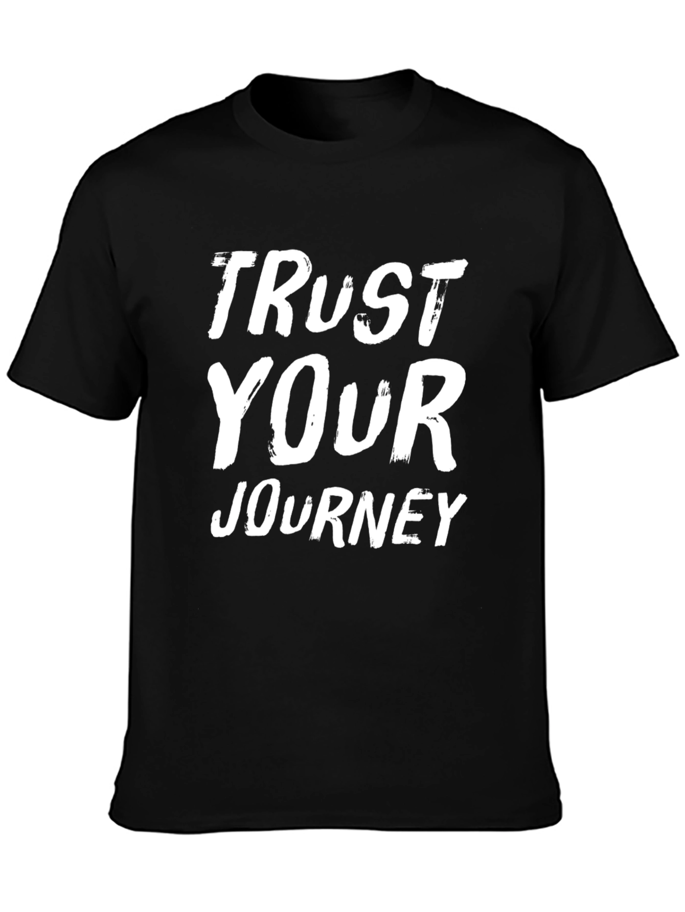 Trust Your Journey Graphic T-Shirt - Black