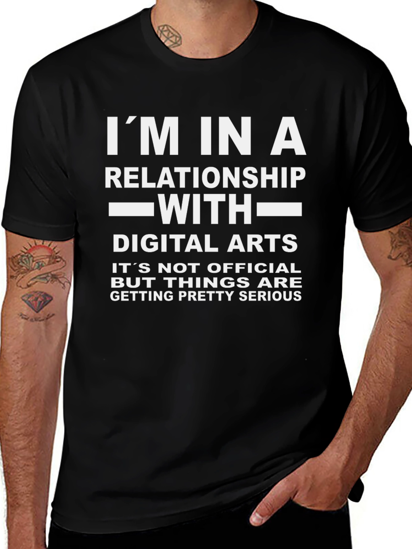 Digital Arts Relationship T-Shirt - Novelty Graphic Tee
