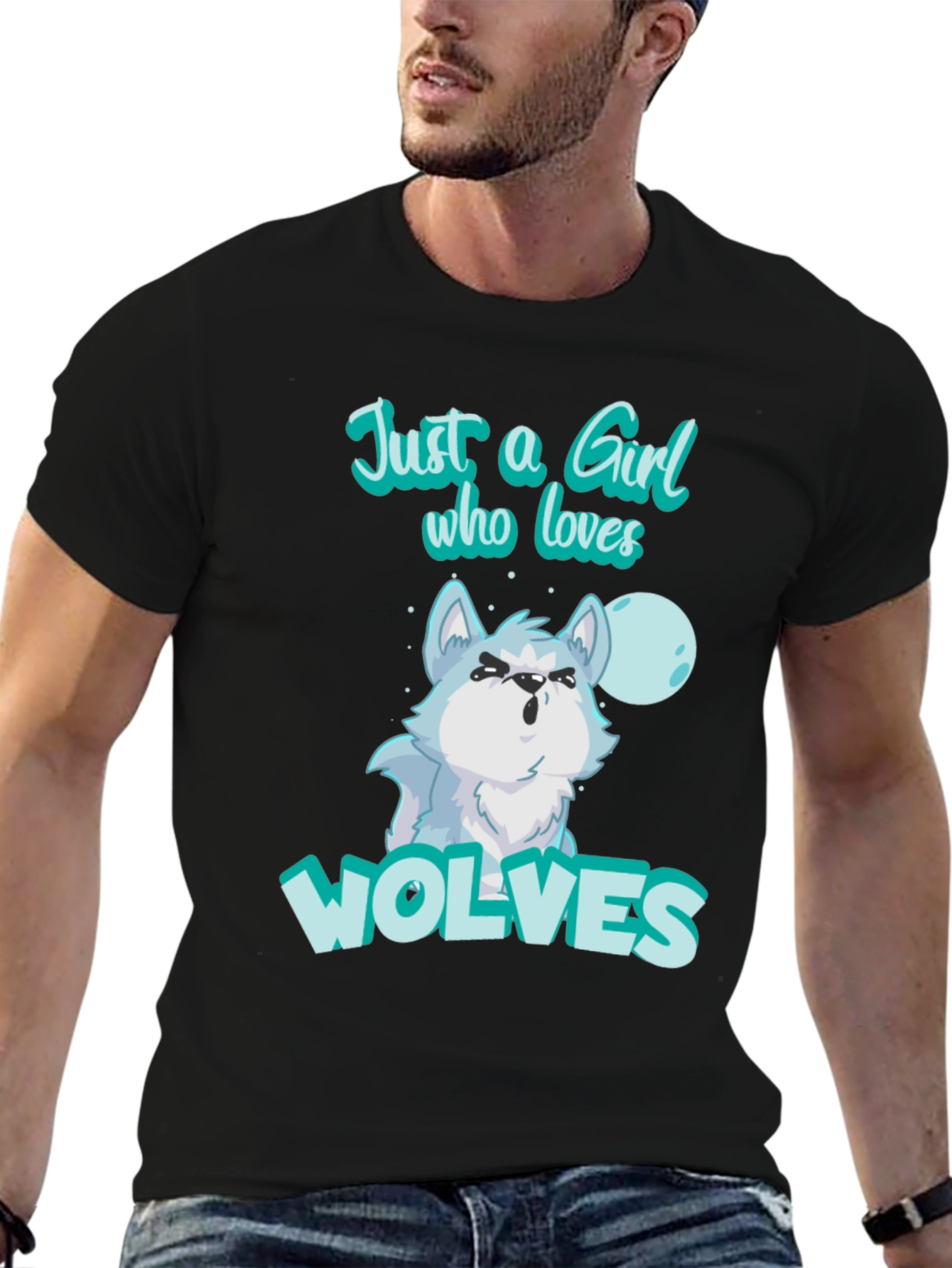 Just A Girl Who Loves Wolves T-Shirt