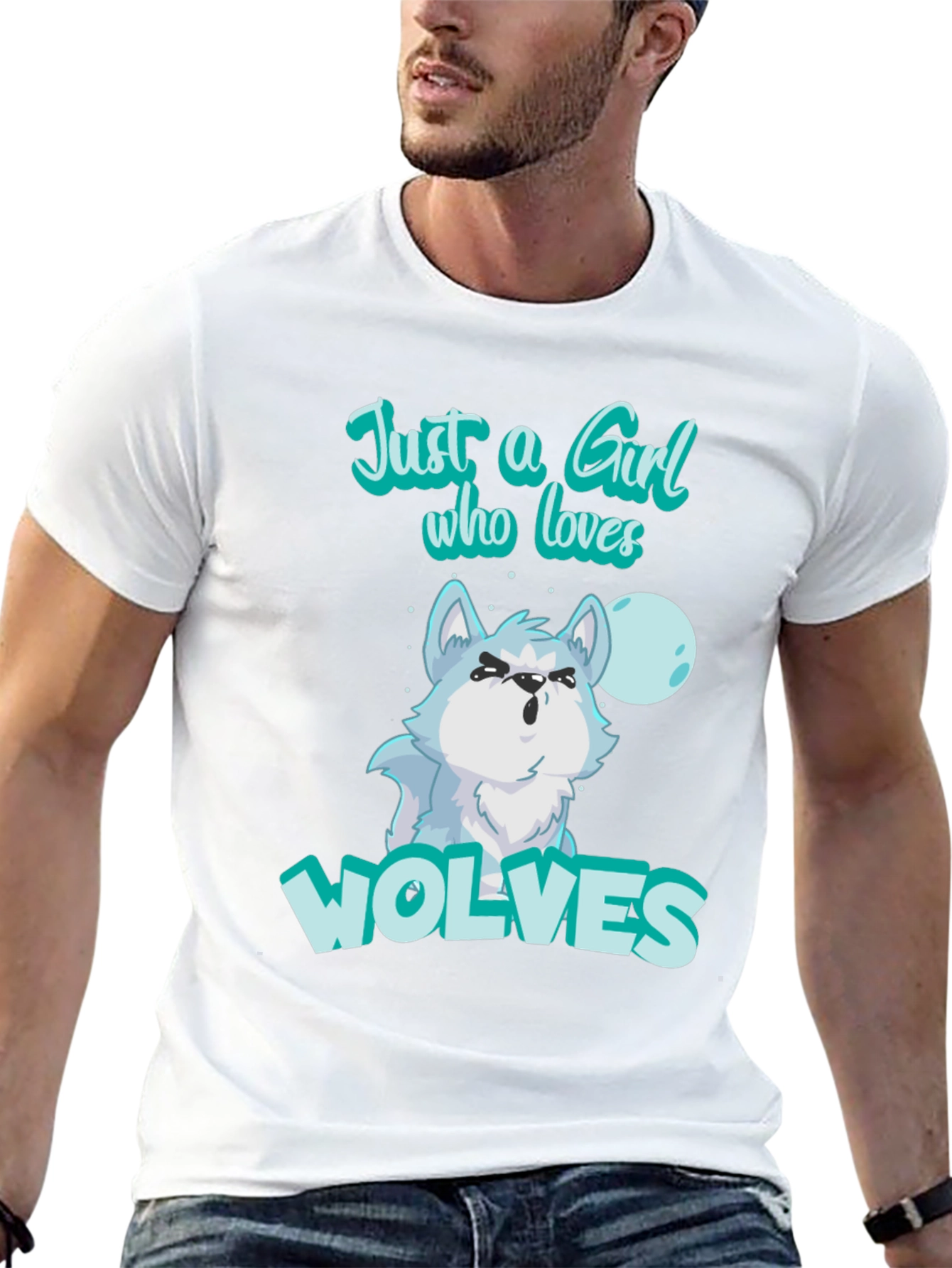 Just A Girl Who Loves Wolves T-Shirt