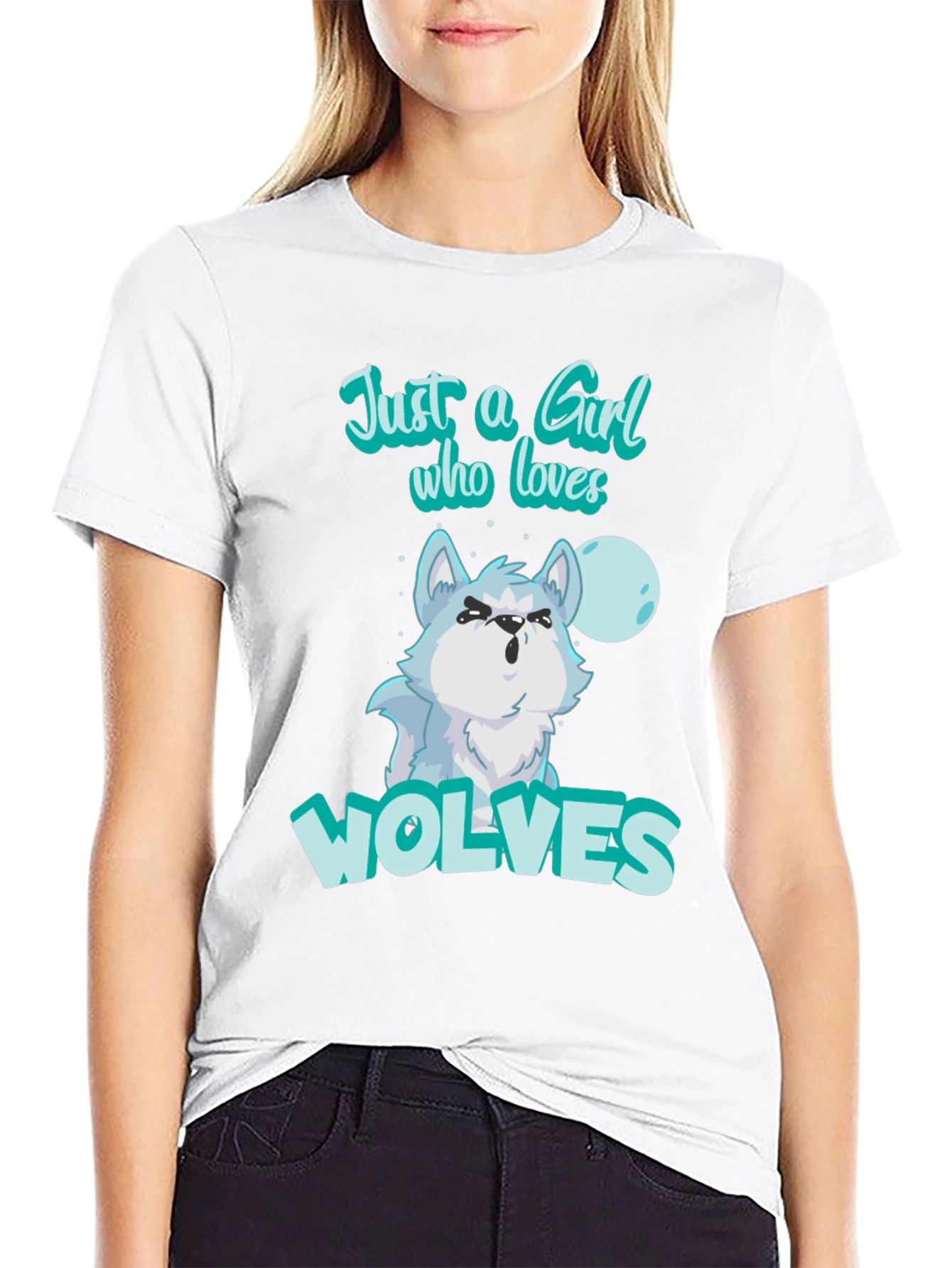Just A Girl Who Loves Wolves T-Shirt