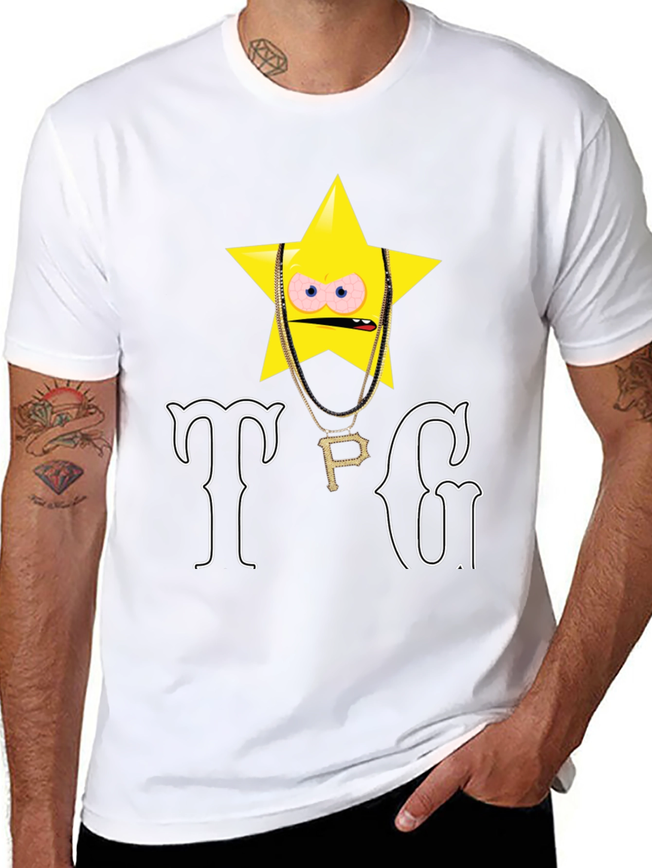 TPG Star Graphic T-Shirt - Black