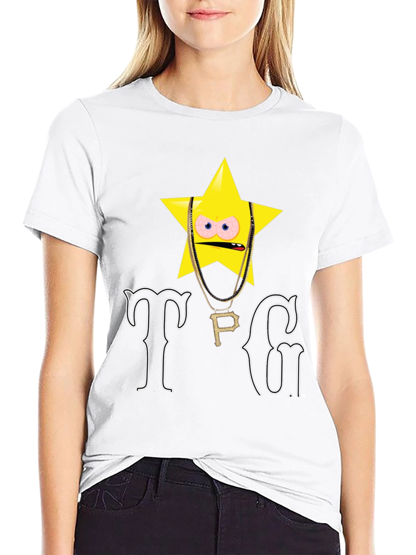 TPG Star Graphic T-Shirt - Black
