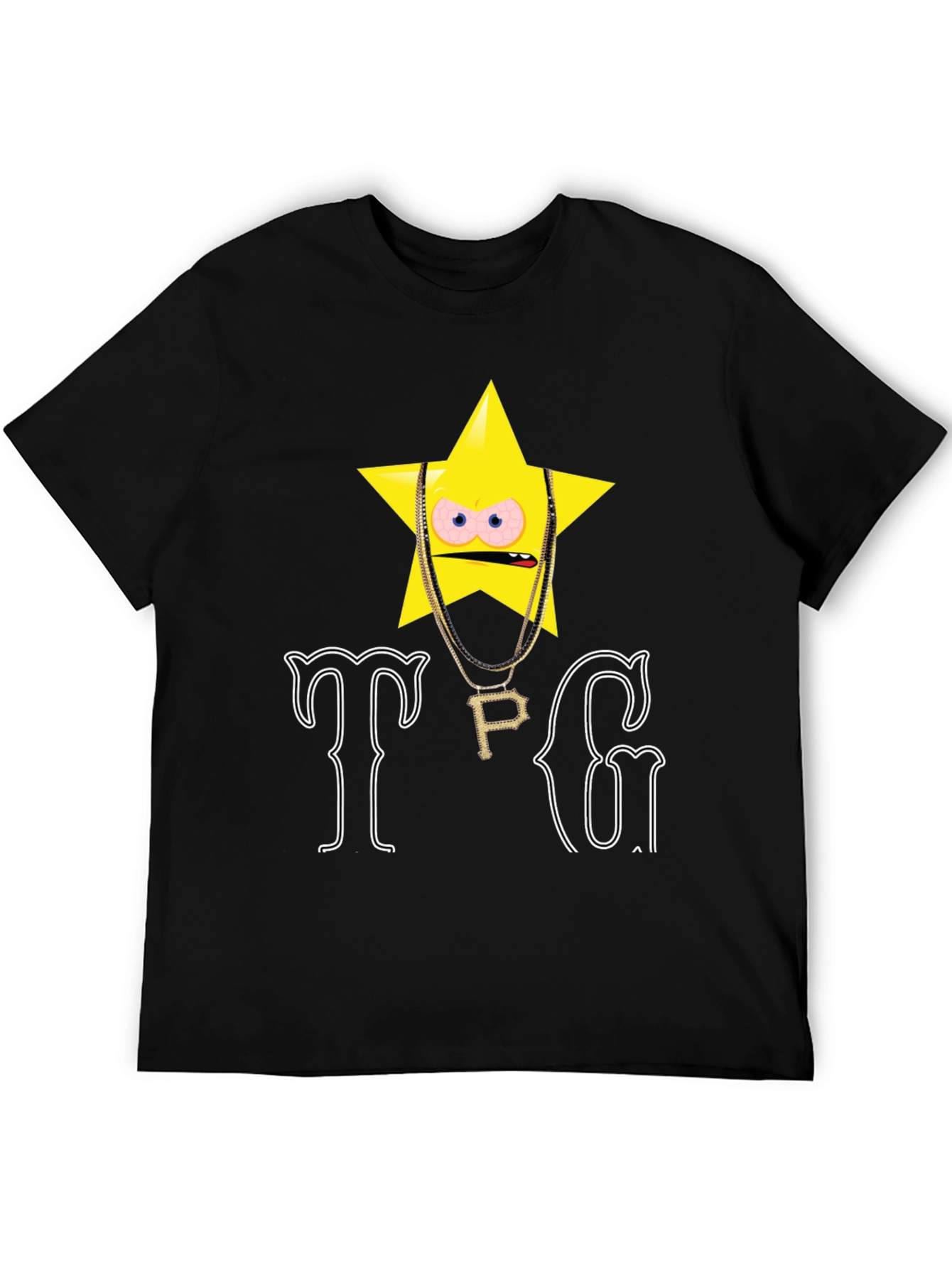 TPG Star Graphic T-Shirt - Black