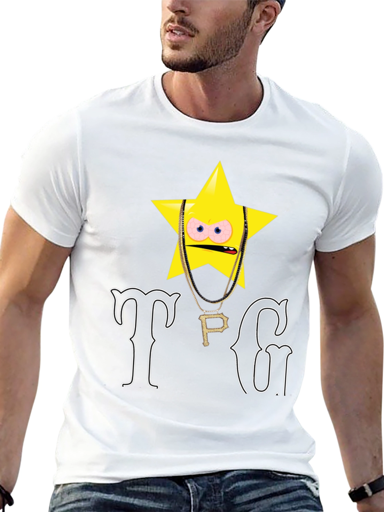 TPG Star Graphic T-Shirt - Black