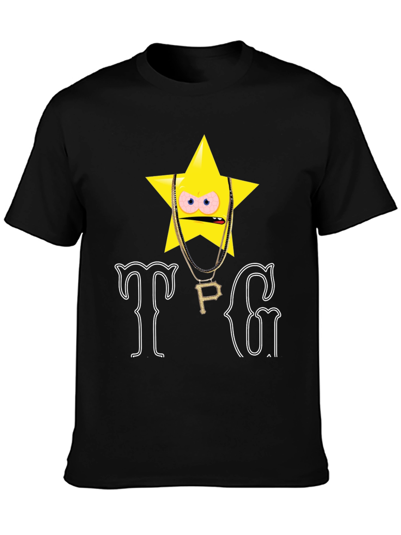 TPG Star Graphic T-Shirt - Black