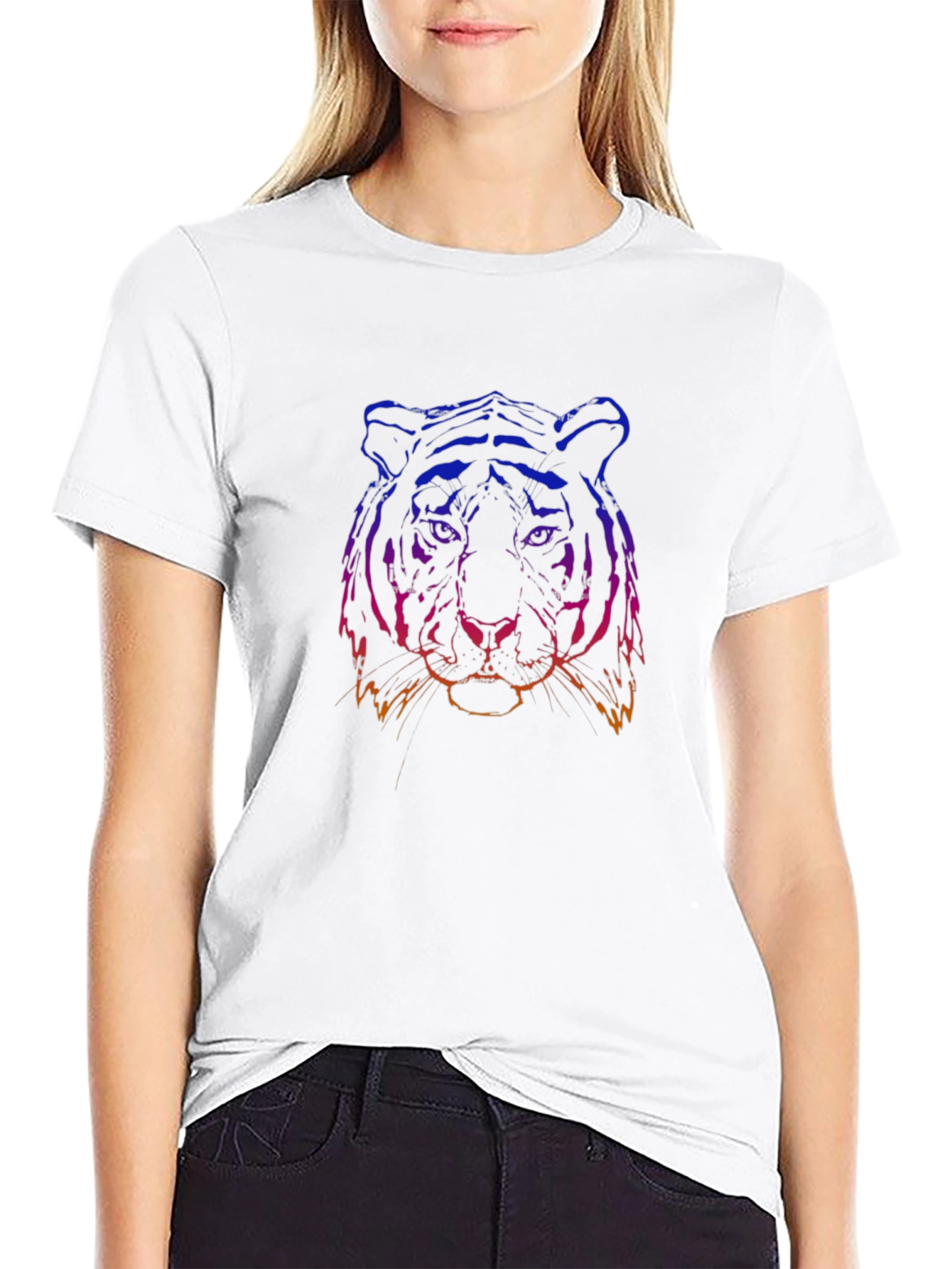 Tiger Graphic Tee - Cool Animal Print T-Shirt