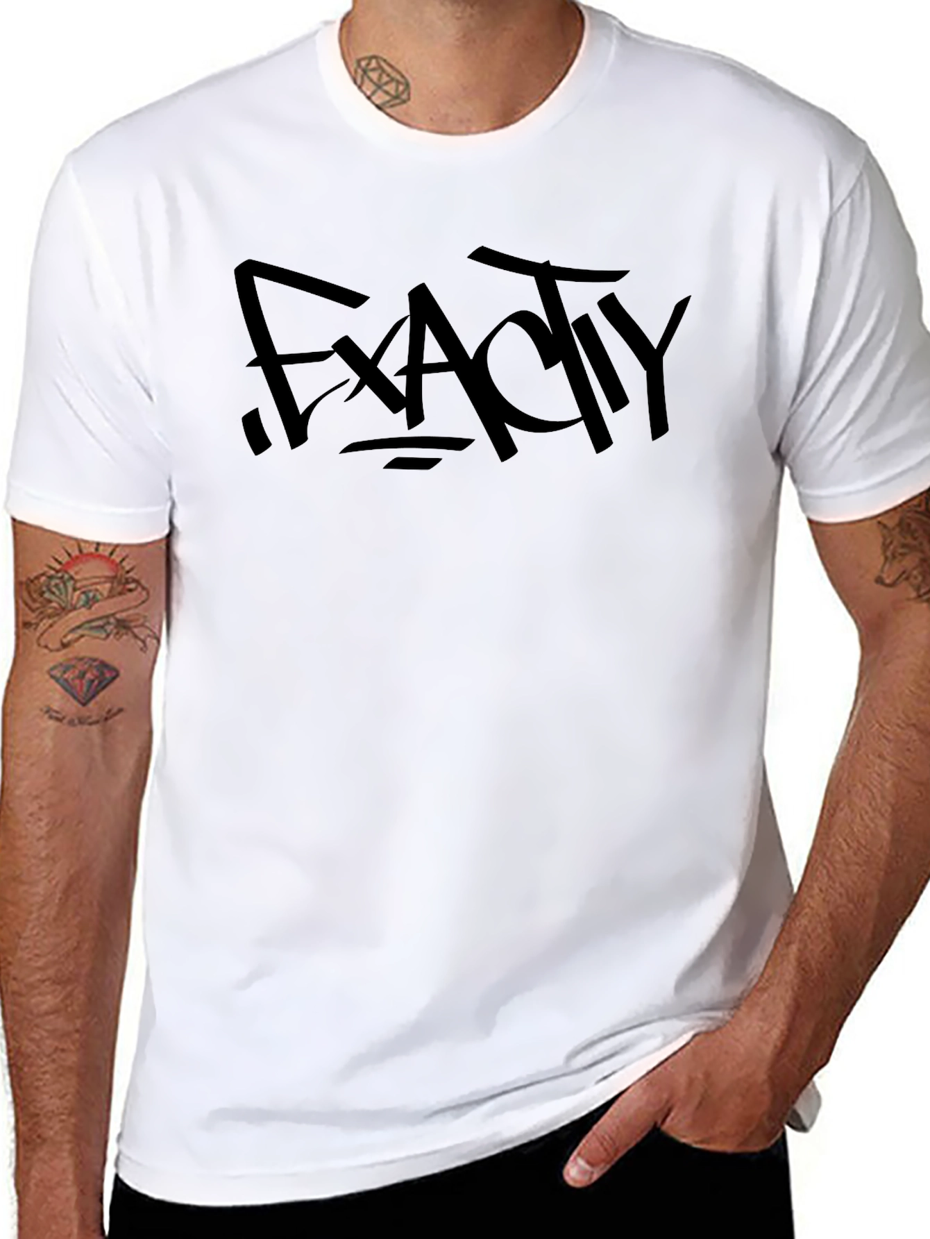 Exactly Black Graphic Tee