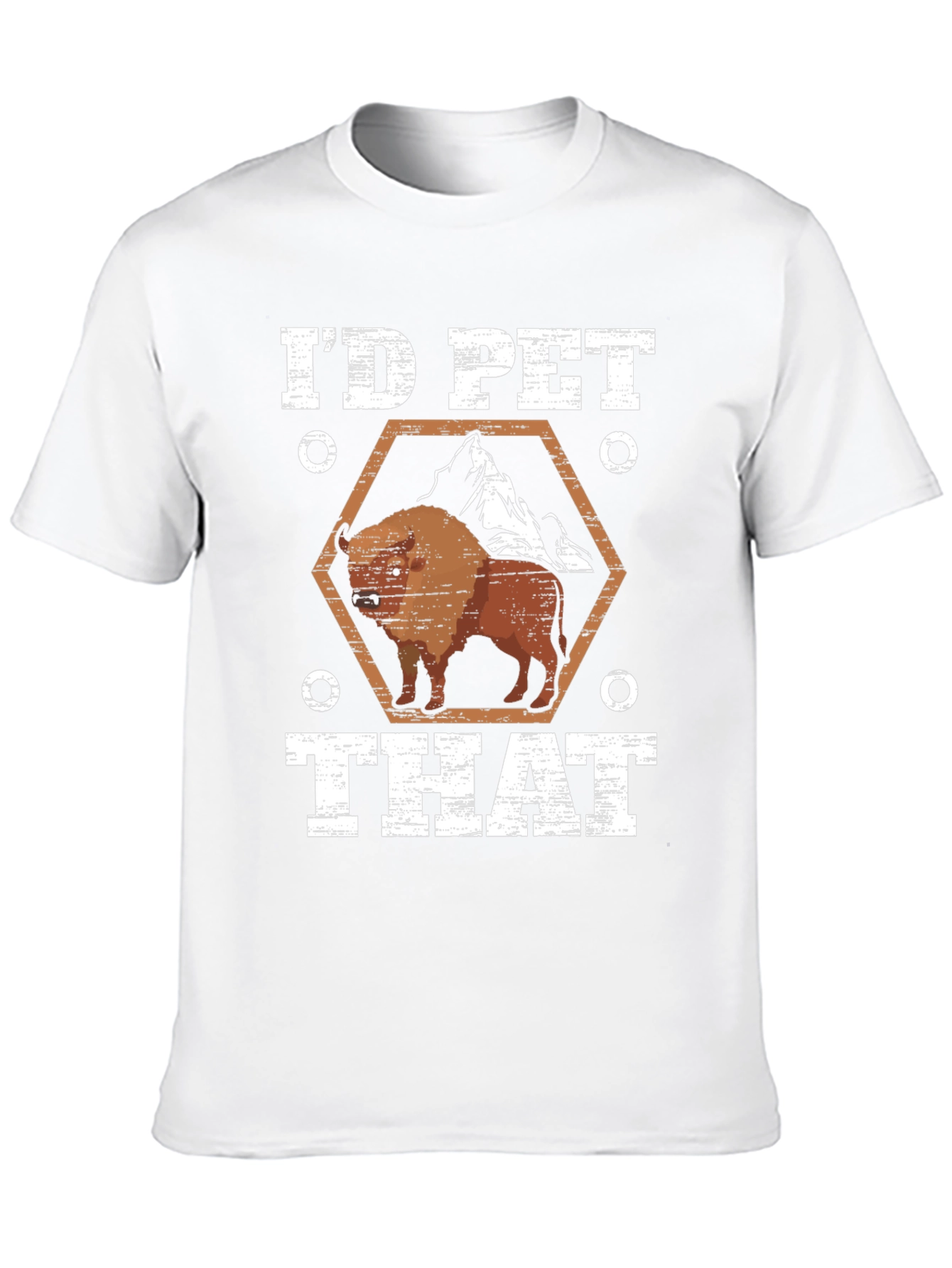 Id Pet That Bison Graphic Tee