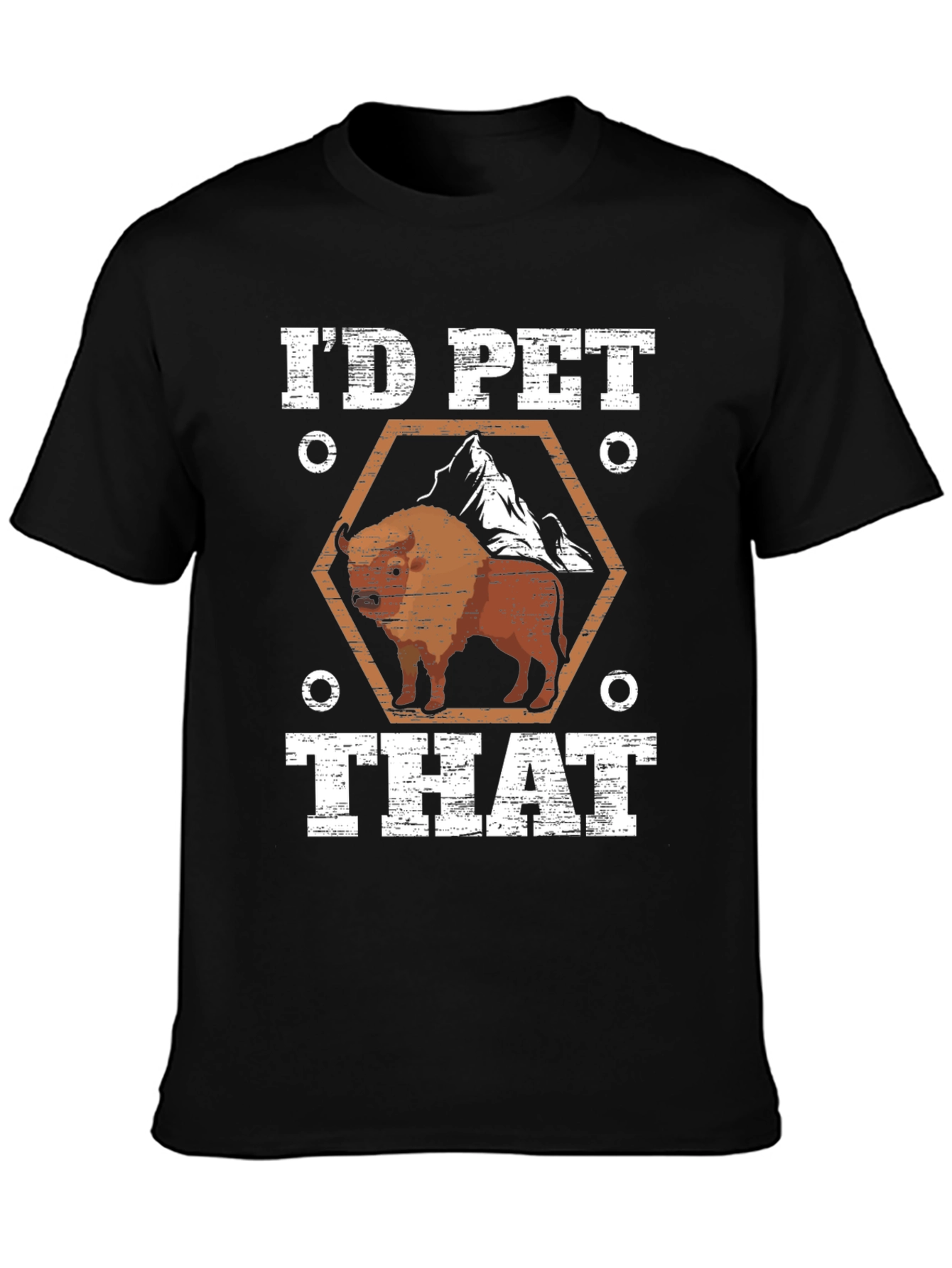 Id Pet That Bison Graphic Tee