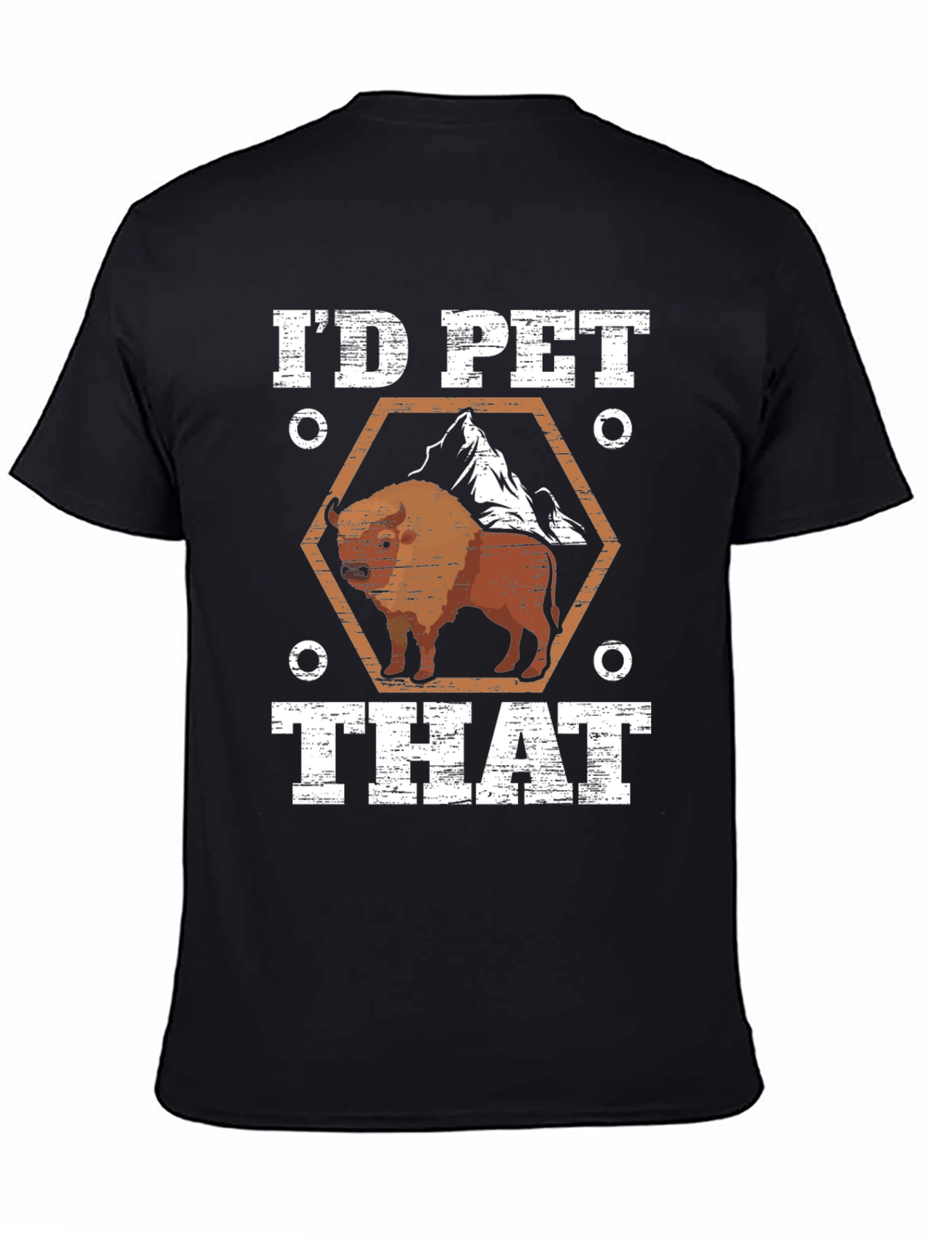 Id Pet That Bison Graphic Tee