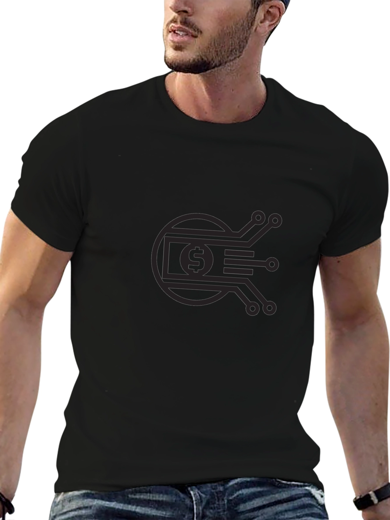 Tech Dollar Black T-Shirt