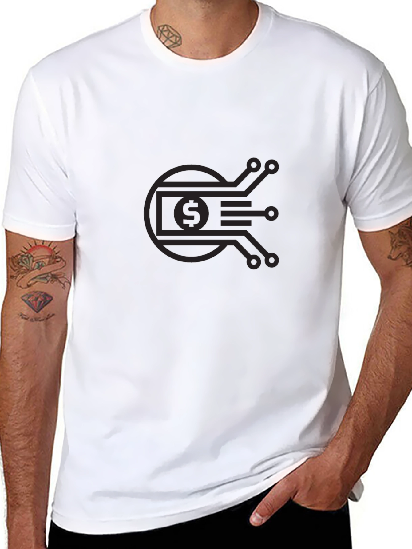 Tech Dollar Black T-Shirt