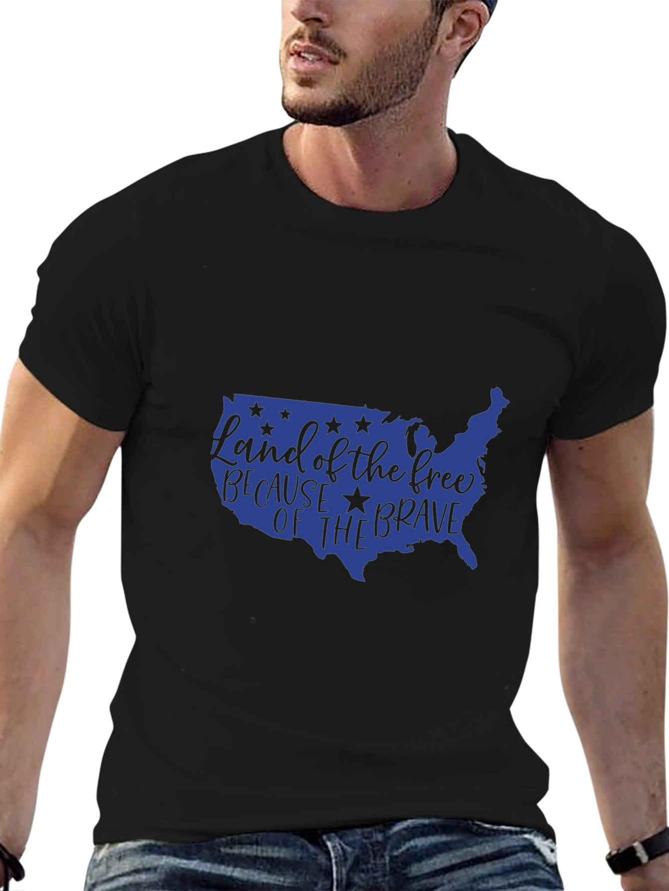 Patriotic Land of the Free Graphic Tee