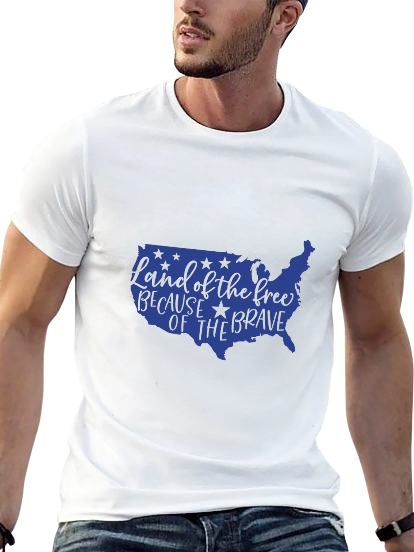 Patriotic Land of the Free Graphic Tee
